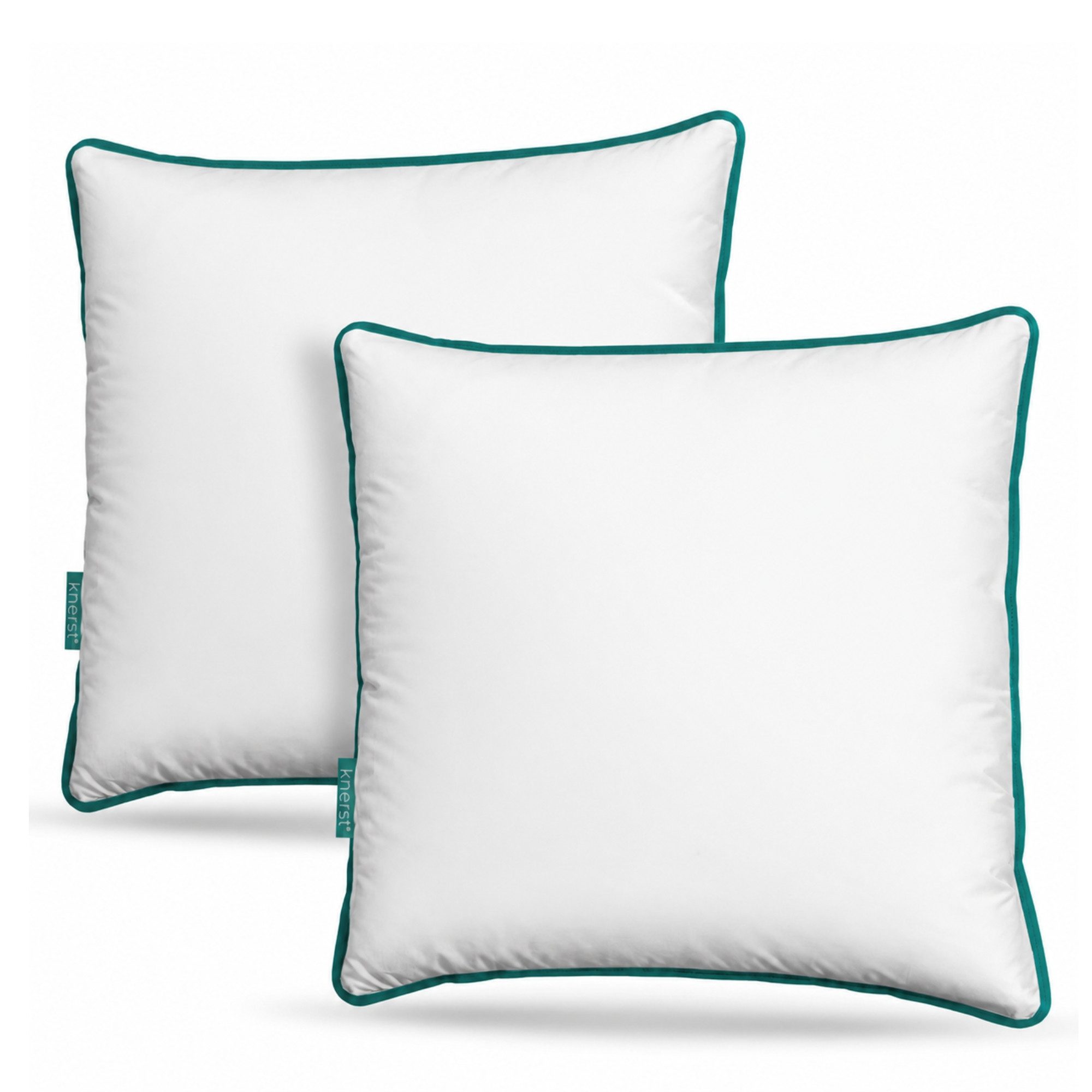 KNERST Kopfkissen Premium-Schlafkissen für Komfort und Qualität, Füllung: FitForm Technologie – 100% Polyester, Seitenschläfer, Bauchschläfer, Rückenschläfer, 2er Set, 90x80 cm, ergonomisches Schlafkissen