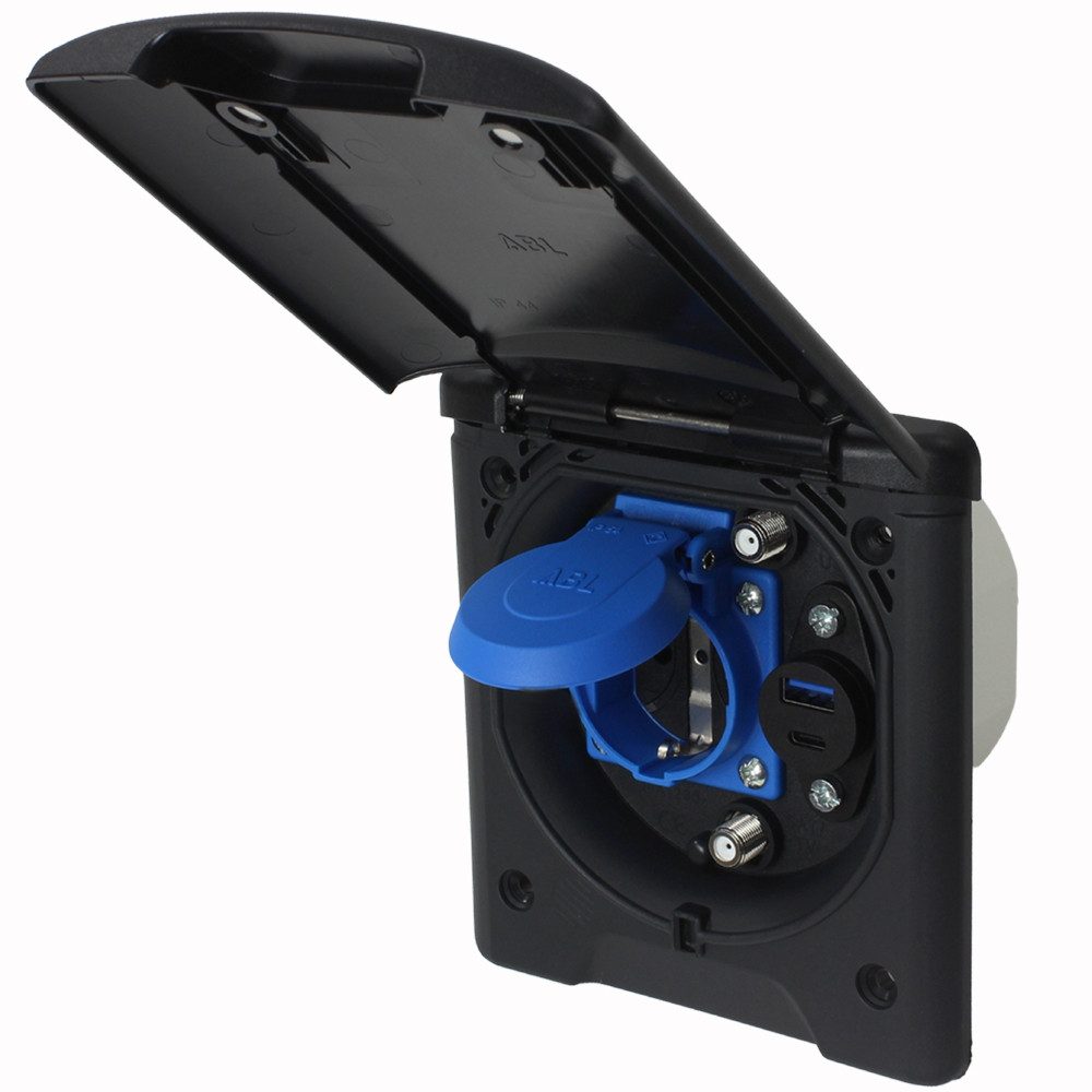 ABL Steckdose ABL Multifunktions Außensteckdose Wohnmobil Wohnwagen Sat Antenne
