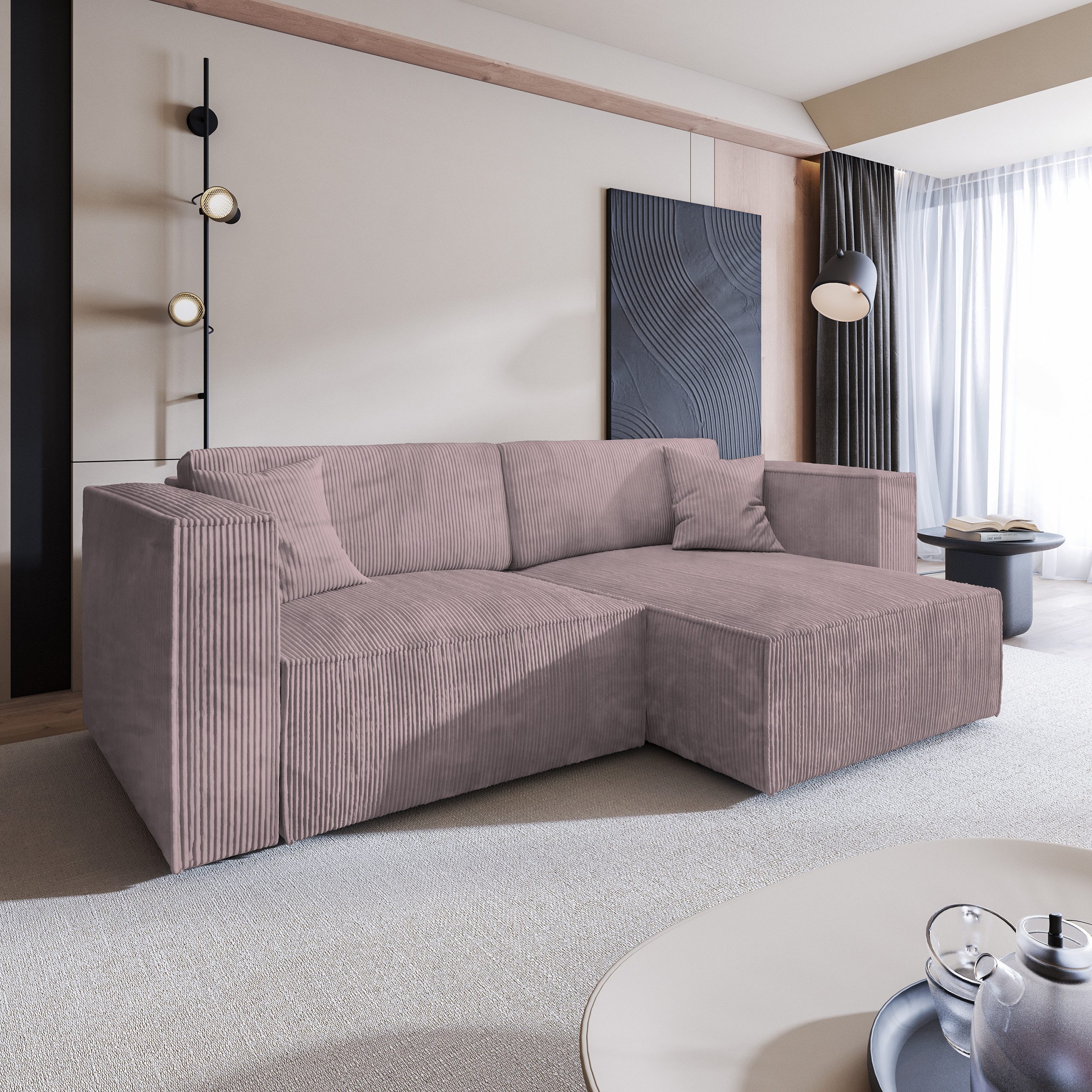 Masseno Ecksofa NERIO mit Schlaffunktion L-Form, günstig online kaufen