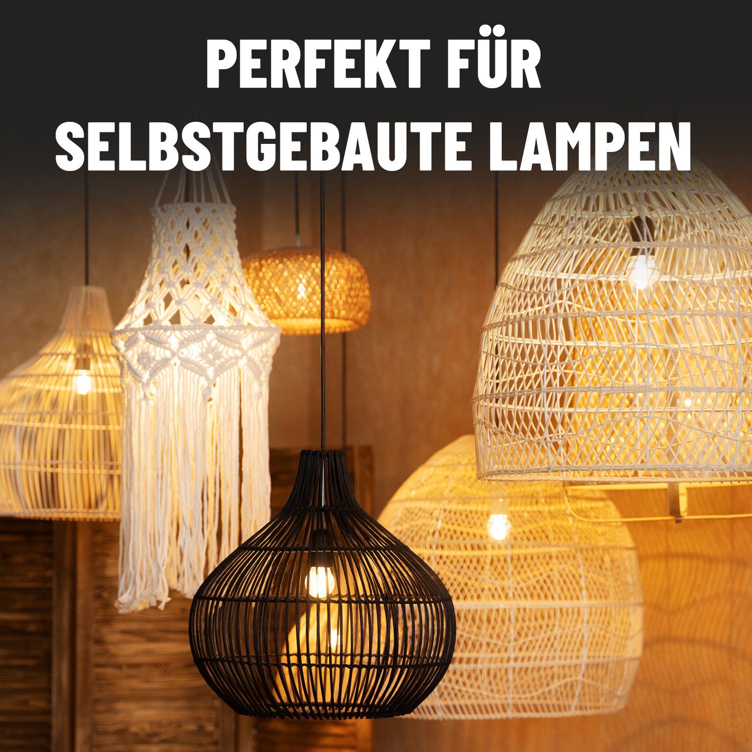 greate. Lampenfassung 12x E27 Fassung schwarz, Lampenfassung schwarz 250V 60W, Kunststoff, (12-St)