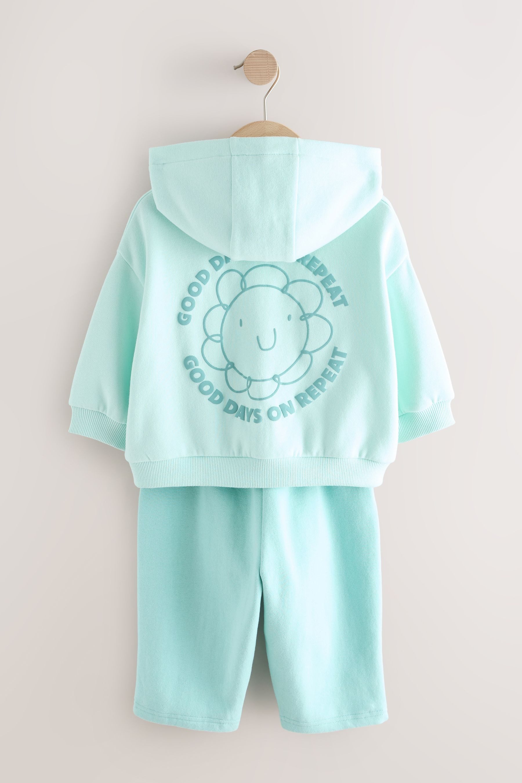 Next Sweatanzug Hoodie und Jogginghose mit Barrel-Bein im Set (2-tlg)