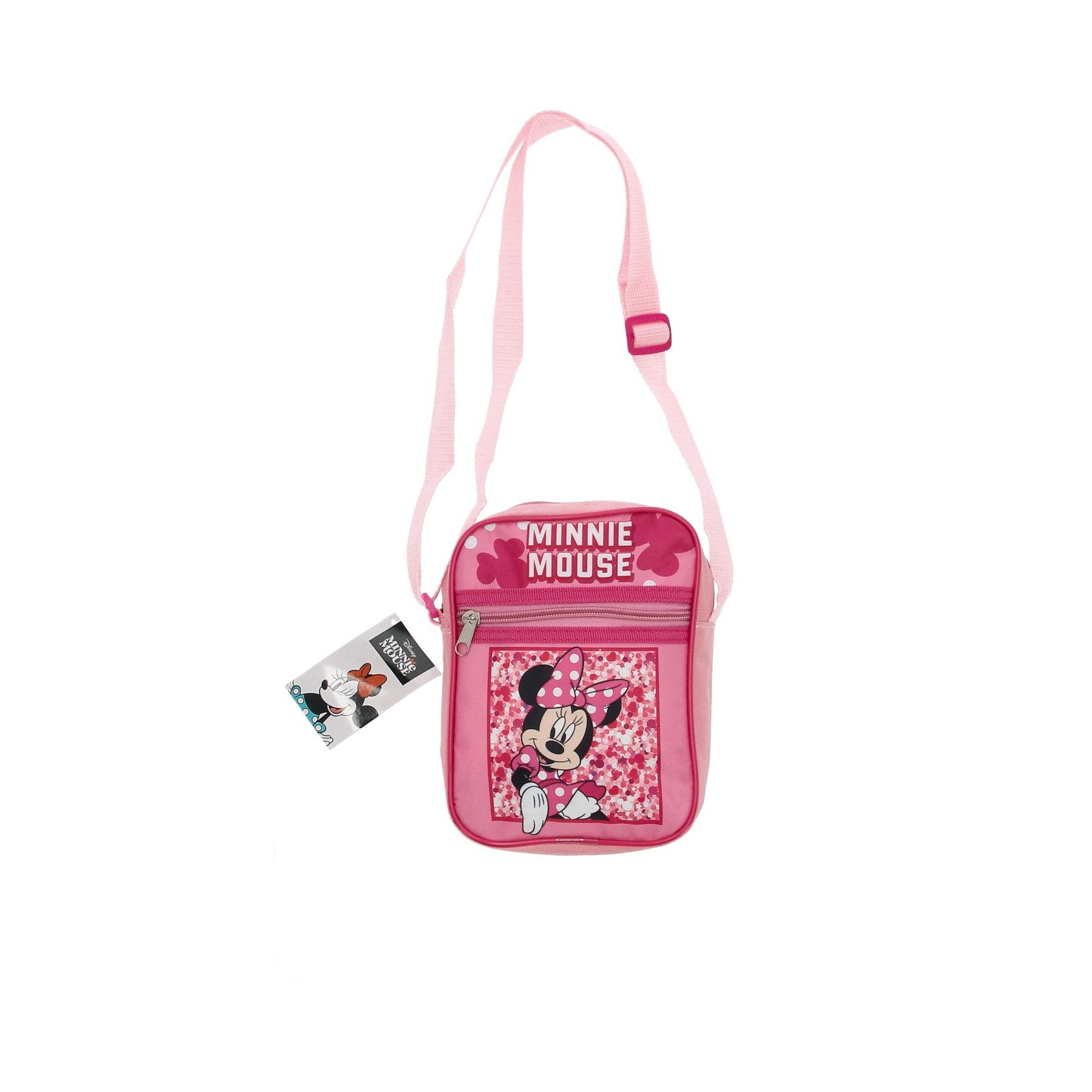 Disney Minnie Mouse Umhängetasche Kinder Schultertasche kompakt für Alltag Schule und Freizeit (1-tlg)