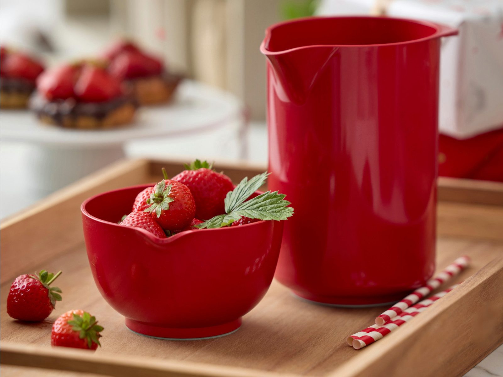 ROSTI Messbecher Rührbecher Classic rot 1,25l, Kunststoff