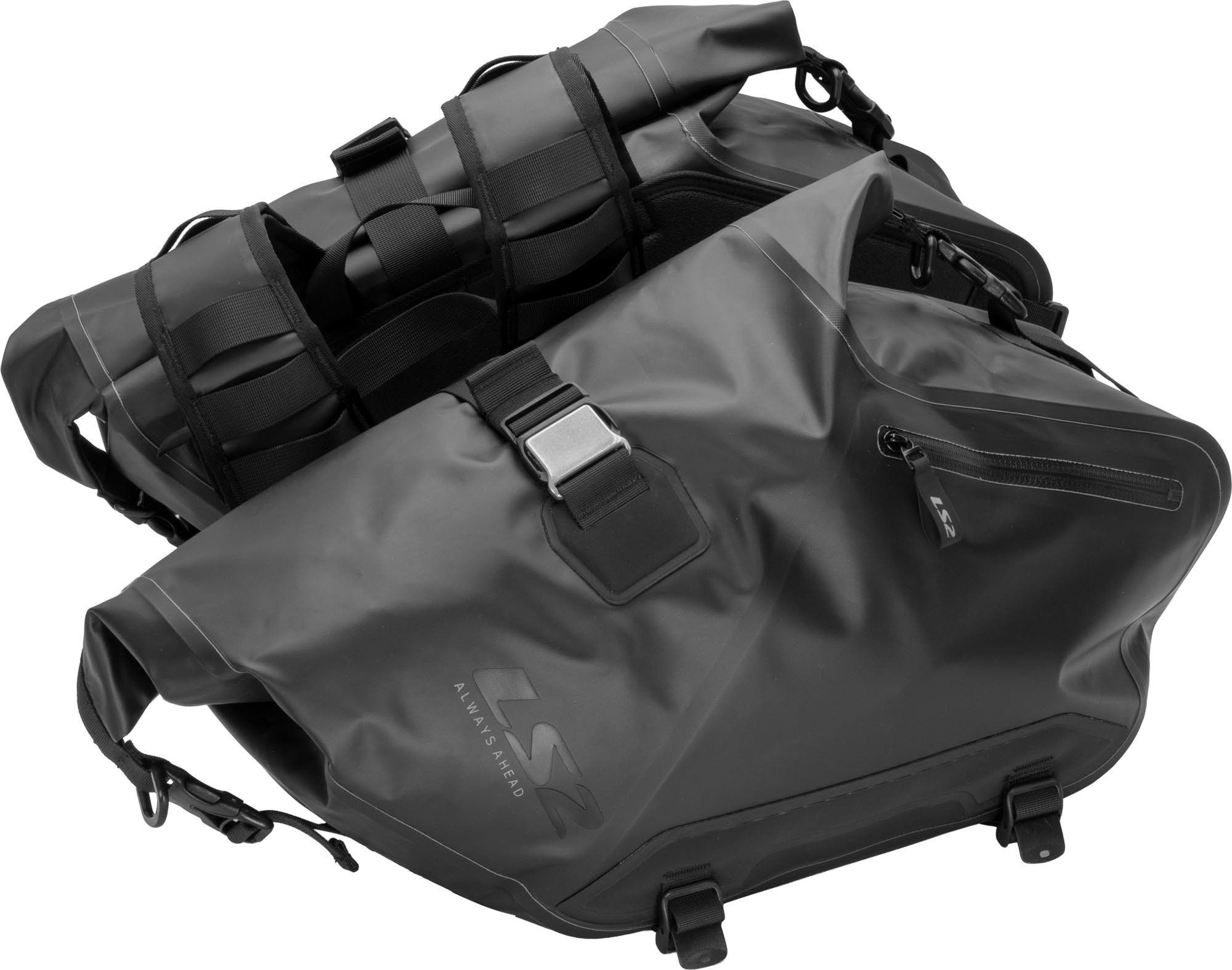 LS2 Satteltasche Move Ahead 20+20L wasserdichte Satteltaschen, Wasserdicht robust wasserdichte