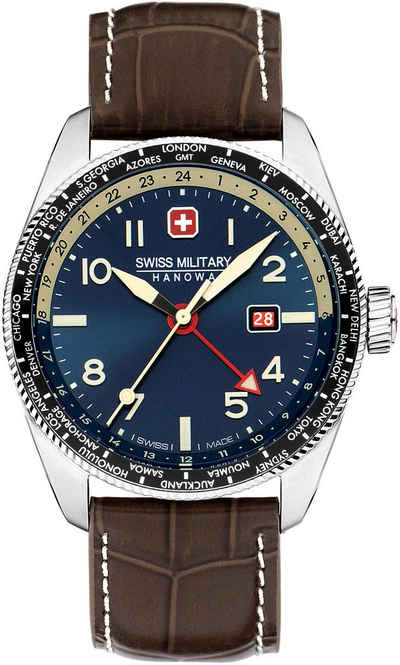 Swiss Military Hanowa Schweizer Uhr HAWK EYE, SMWGB0000506, Quarzuhr, Armbanduhr, Herrenuhr, Swiss Made, Datum, Saphirglas, analog