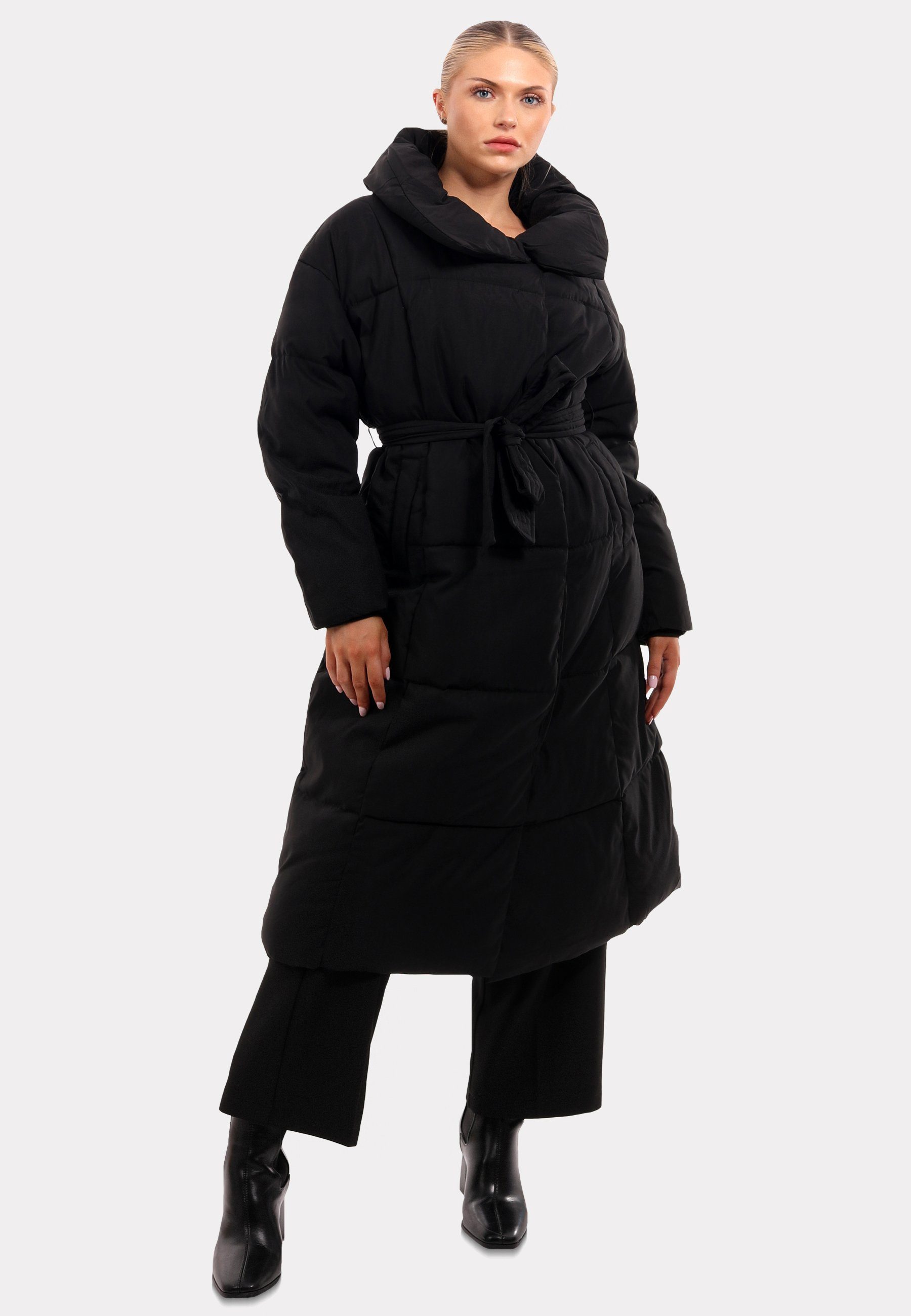 Winterliches Markantem & mit Style Design-Highlight: YC Stehkragen Wintermantel Mantel mit Fashion Stehkragen