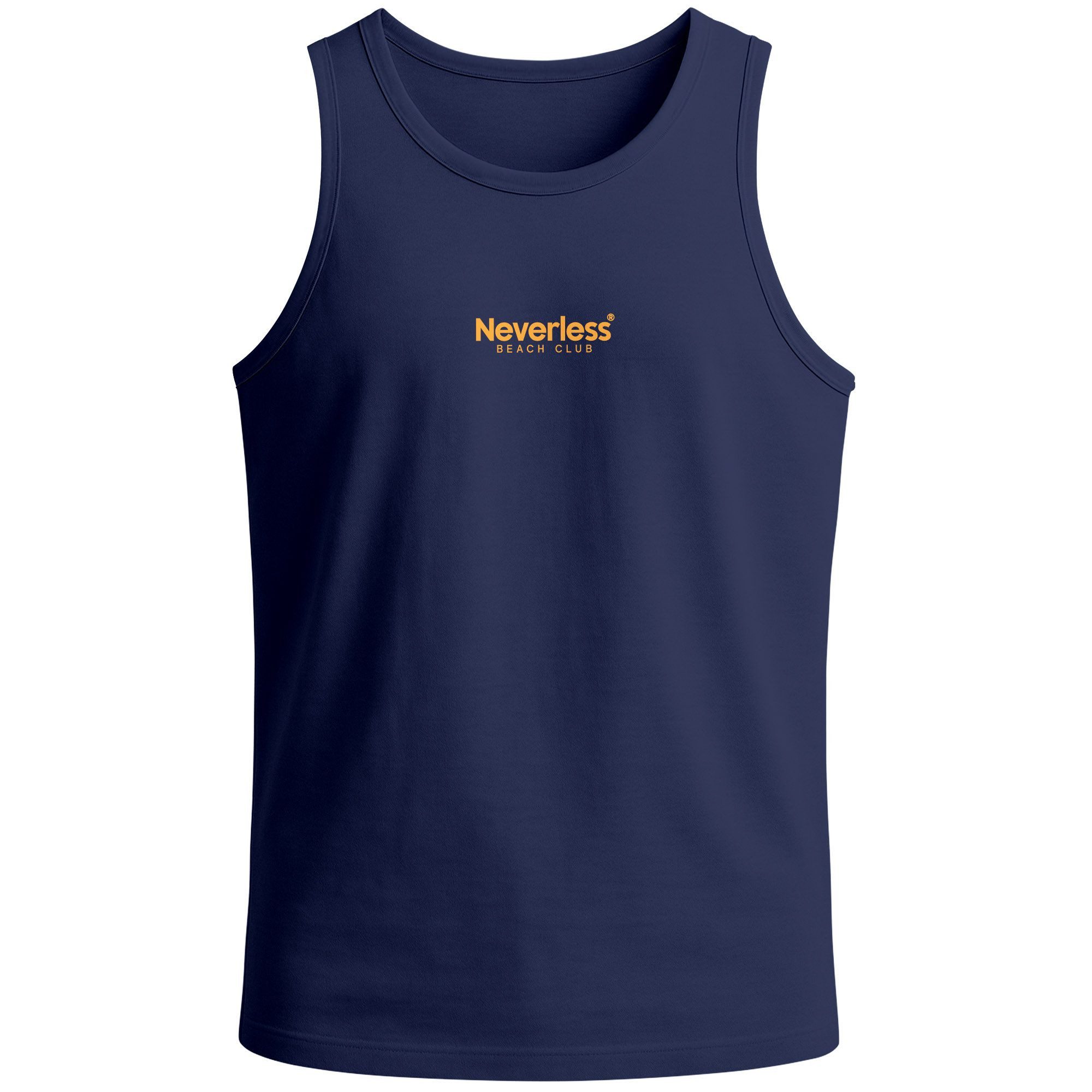 Neverless Tanktop Herren Tank-Top Backprint Beach Social Club Retro Sommer Shirt mit mit Print