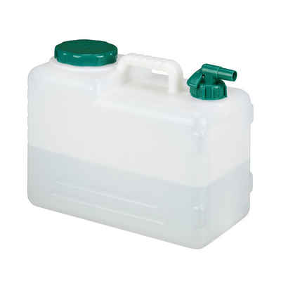 relaxdays Kanister Wasserkanister mit Hahn, 15 Liter