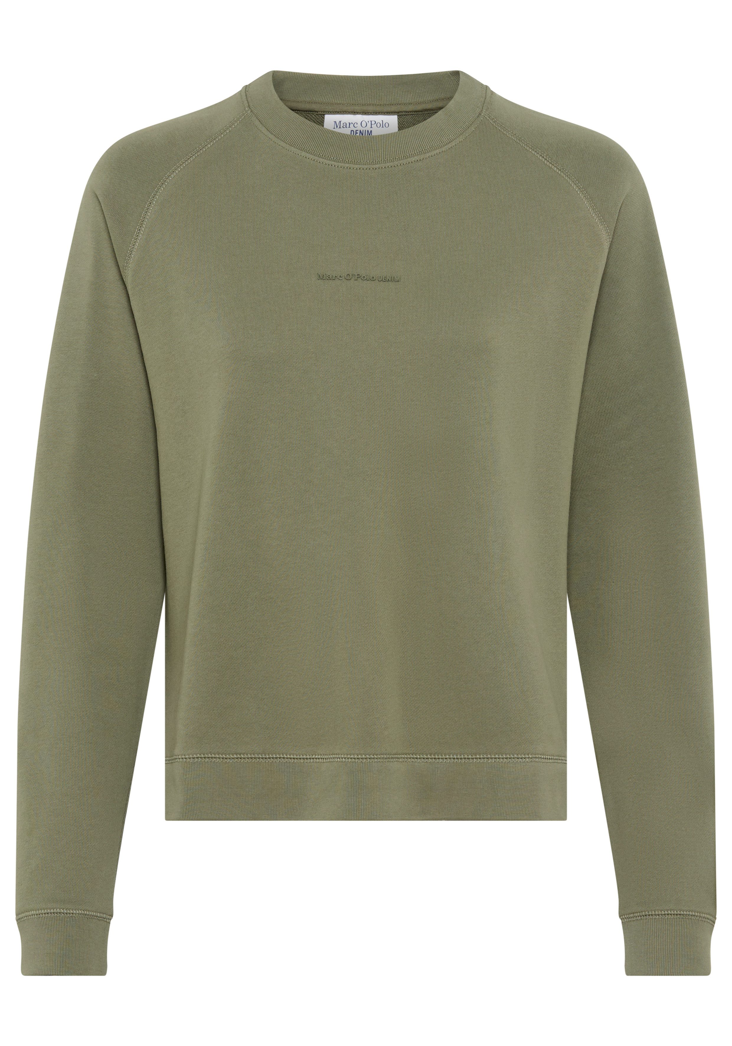 Marc O'Polo DENIM Sweatshirt Rückenteil dezent länger, kleine Seitenschlitz günstig online kaufen