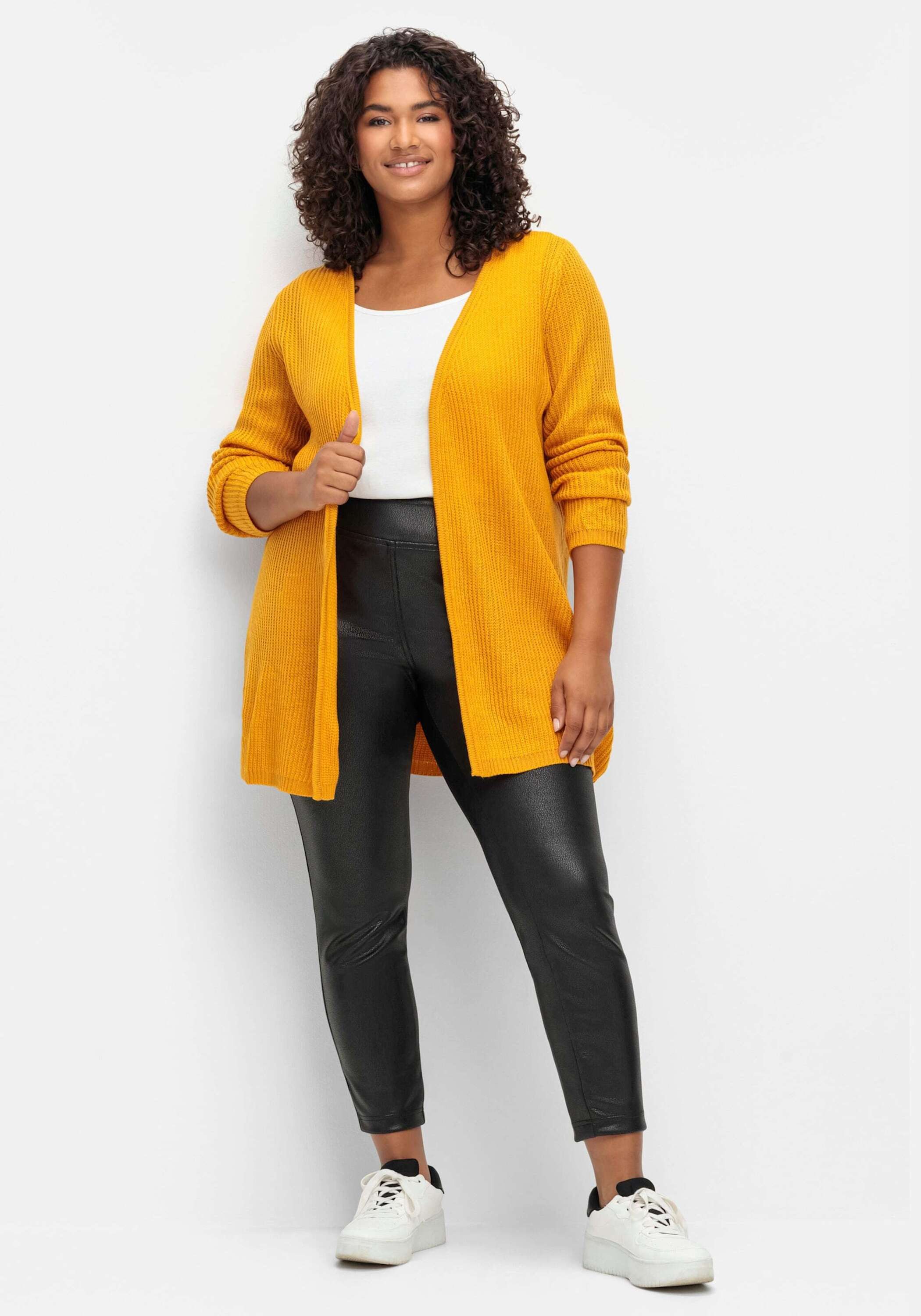 Sieh an! Strickjacke Long-Strickjacke Langarm Sonstiger Warencharakter