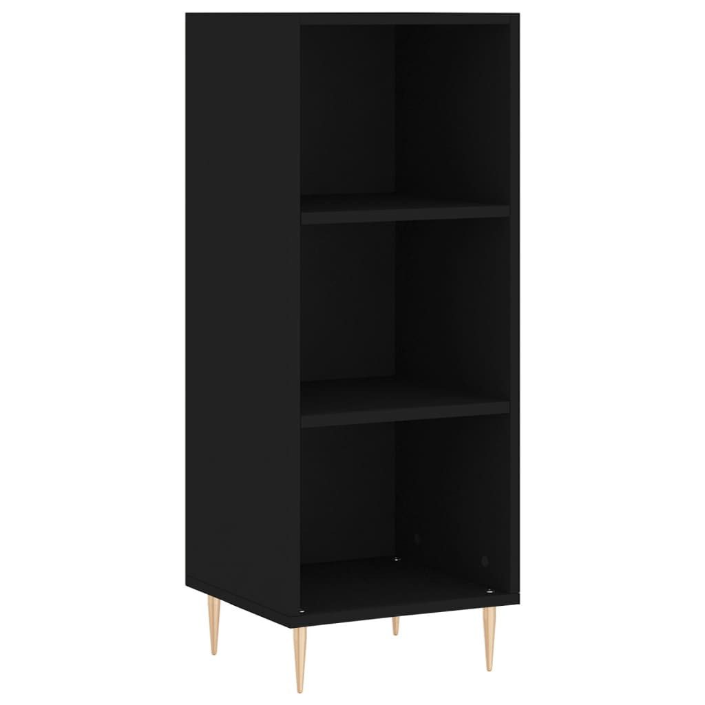vidaXL Sideboard Sideboard Schwarz 34,5x32,5x90 cm Holzwerkstoff (1 St)