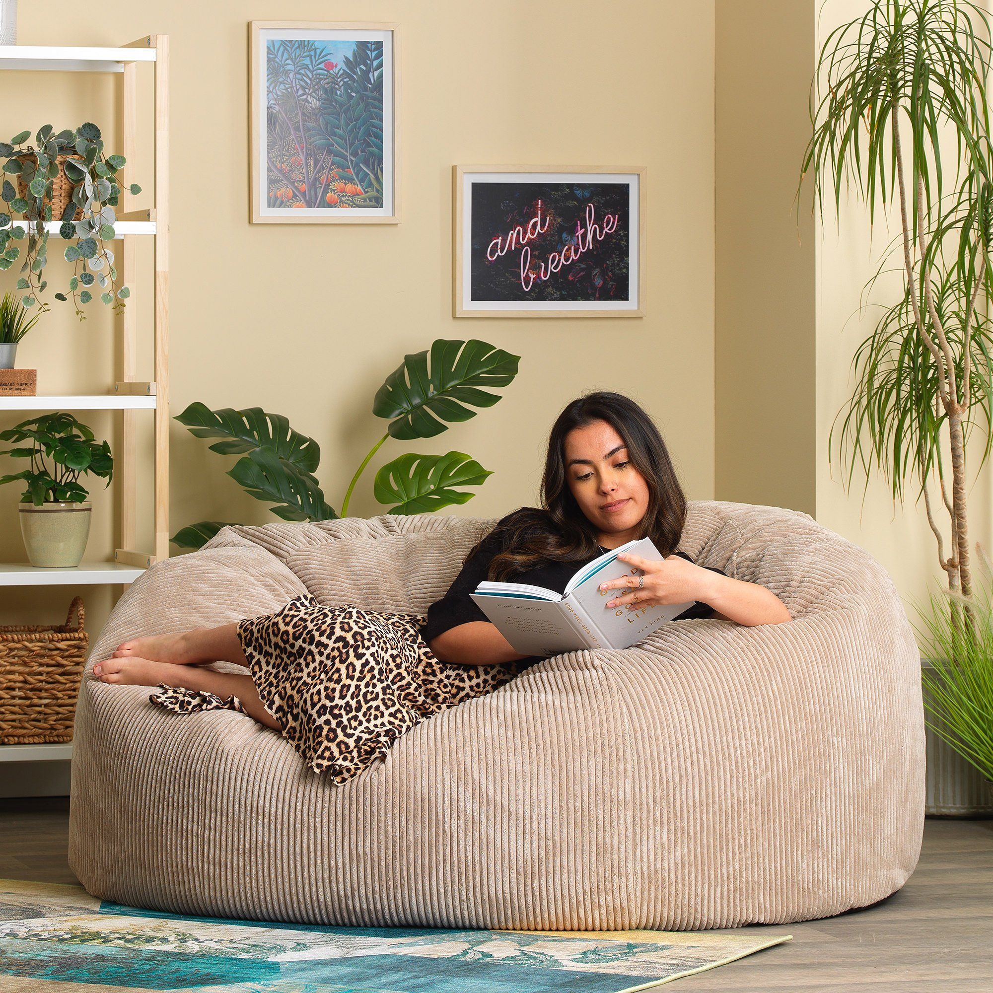 icon Sitzsack XXL Cord Sofa „Soul“, 160x140cm, Made in Germany, Riesen Sitz günstig online kaufen