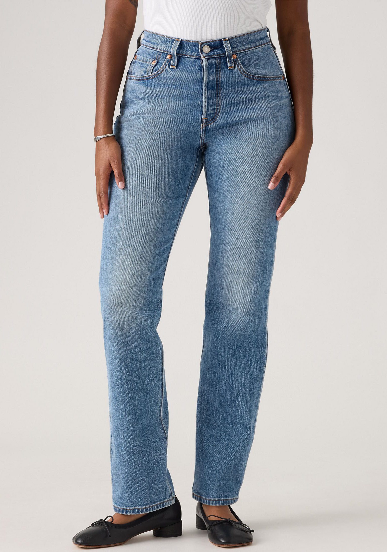 Levis Stretch-Jeans "LV Jeans 501 CURVE BLACKS" mit gerader Beinform günstig online kaufen