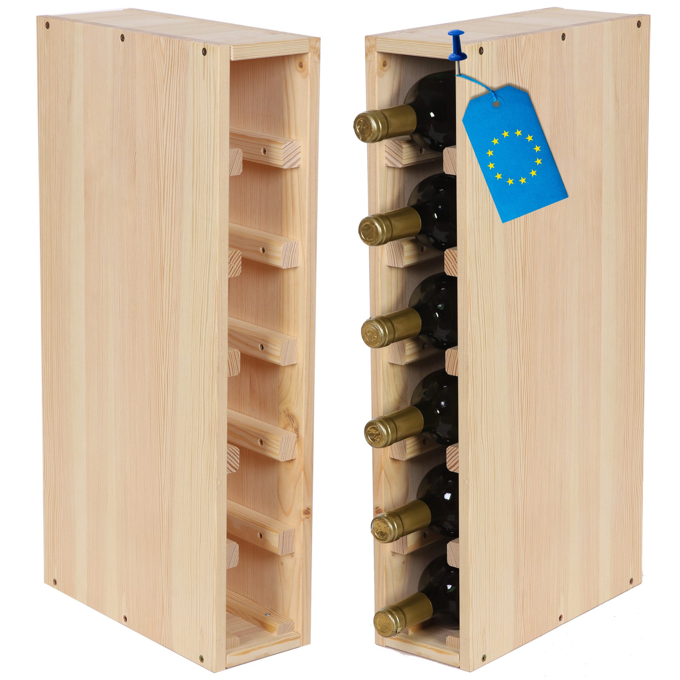 Modo24 Weinregal Modulares System RW61, Flaschenregal Massivholz, Kellerreg günstig online kaufen