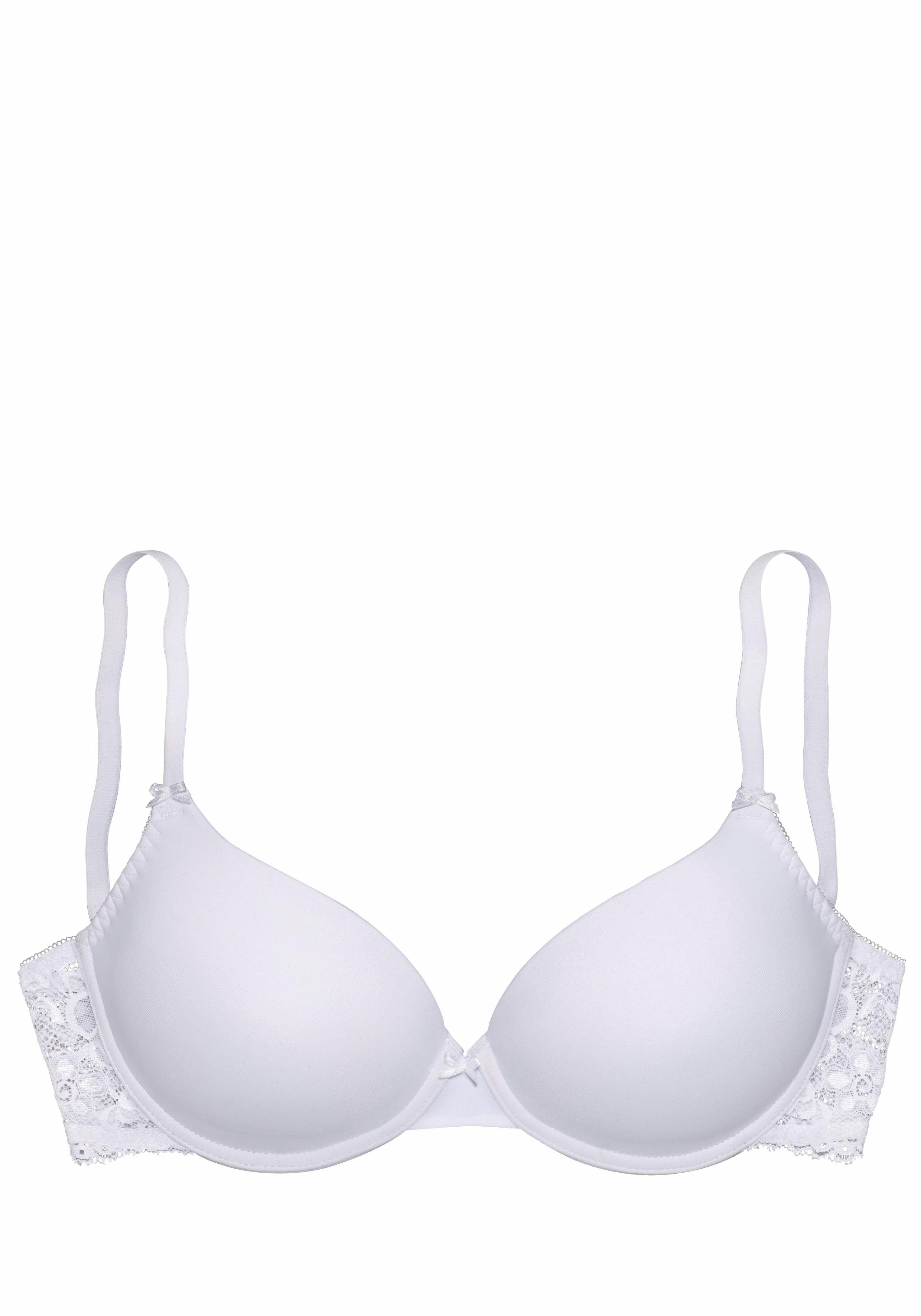Nuance by Lascana Schalen-BH, BH mit Bügel, mit Spitzenrücken & nahtlosen Schalen als Dessous-Set kombinierbar, sexy Dessous, sexy Unterwäsche – Bild 2 von 5