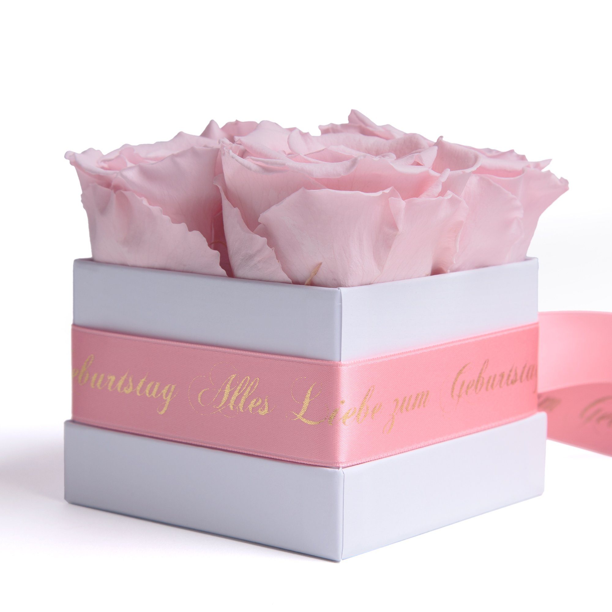 ROSEMARIE SCHULZ Heidelberg Dekoobjekt Geschenk, Blumen Liebe Echte Alles Rose Geburtstag Jahre Infinity Rosenbox 3 zum bis haltbar rosa zu