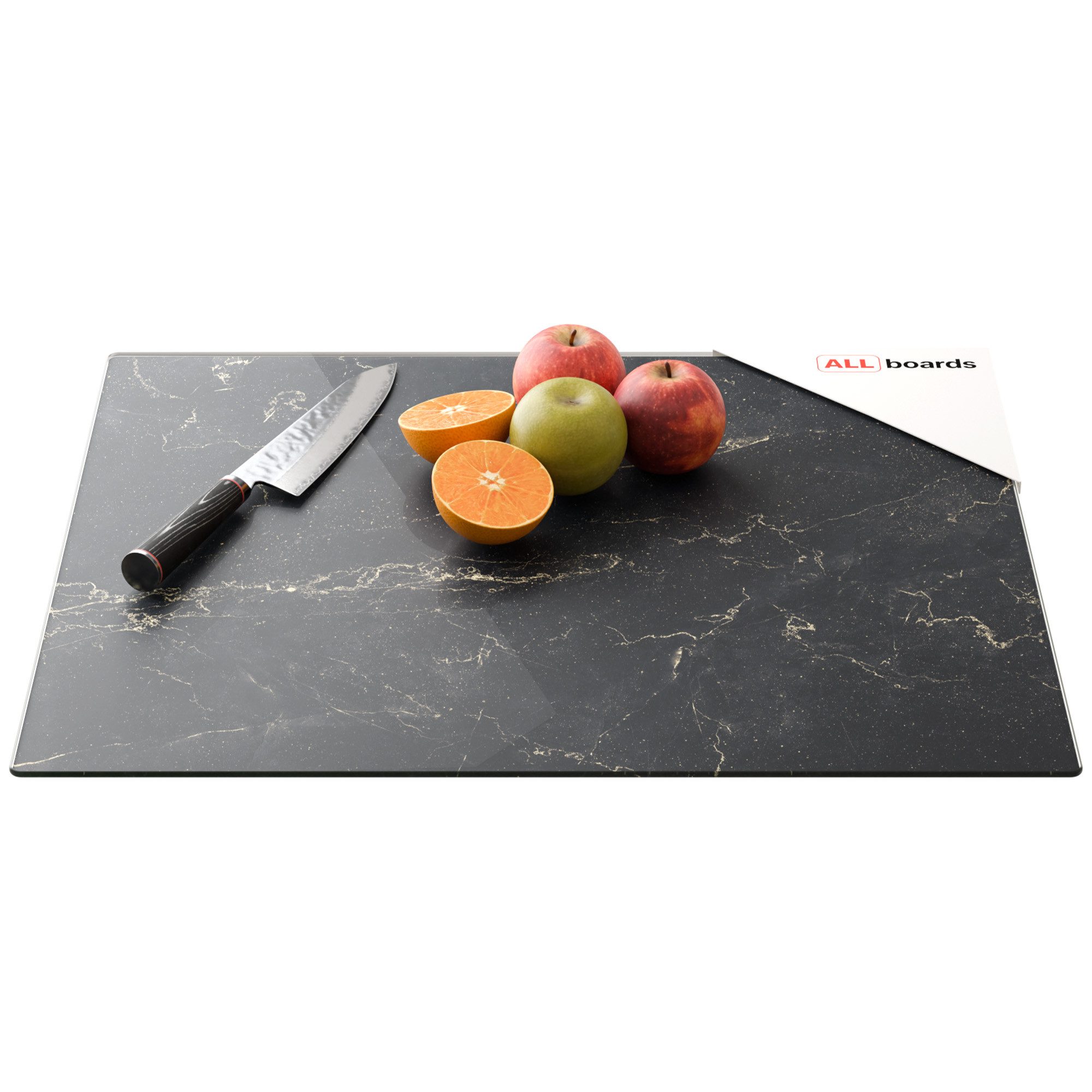 ALLboards Schneidebrett Glas Herdabdeckplatte Schneidebrett 52×60 cm Arbeitsplatte