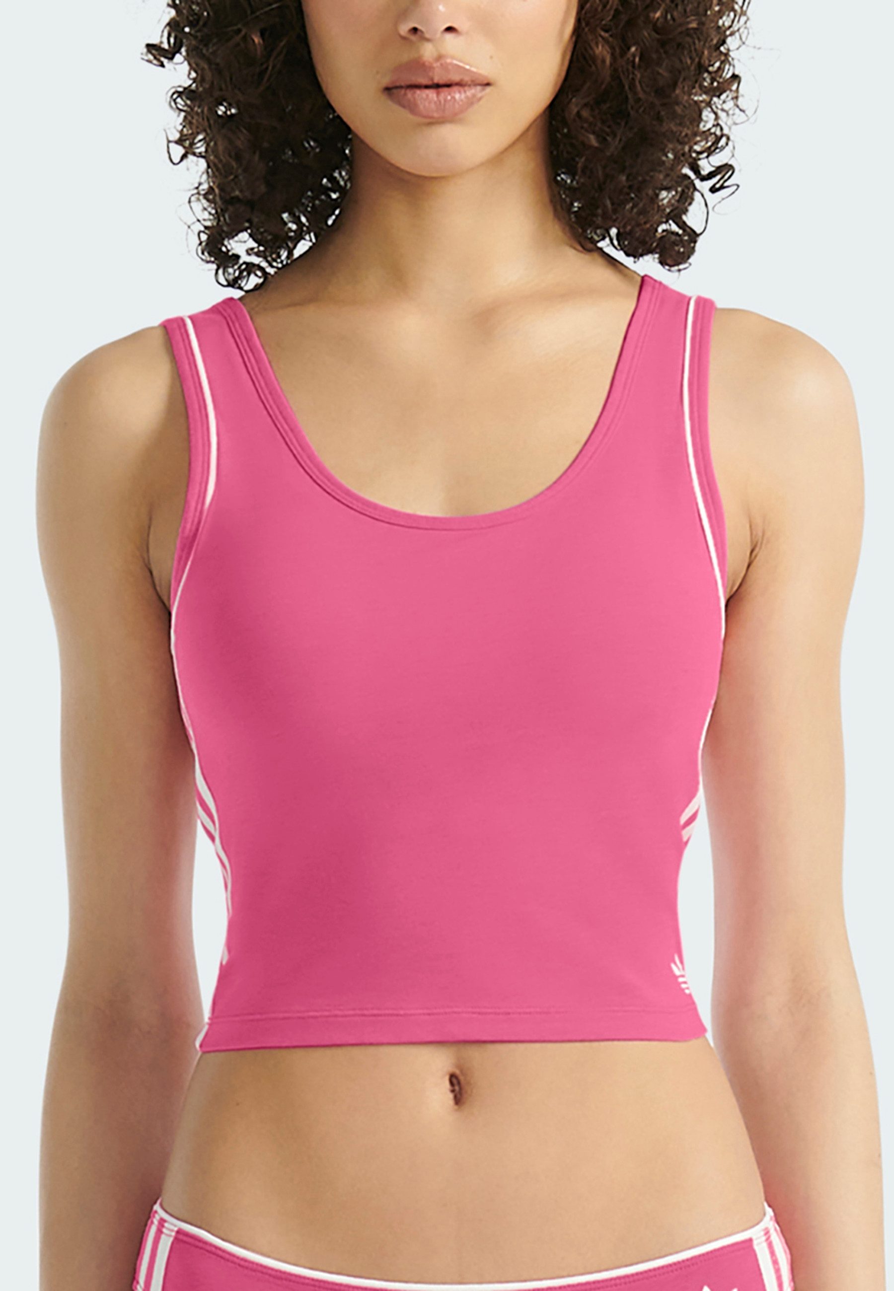 adidas Originals Crop-Top Comfort Flex Cotton atmungsaktiv, sportlich, Baumwollmix, Rundhals-Ausschnitt