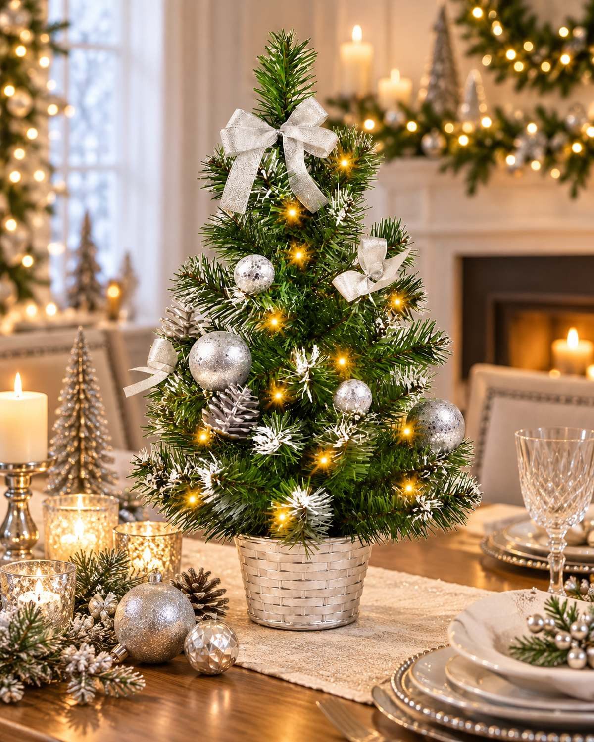 RIFFELMACHER & WEINBERGER Weihnachtsbaumkugel Geschmückter Weihnachtsbaum mit 20er LED Lichterke – Bild 3 von 5