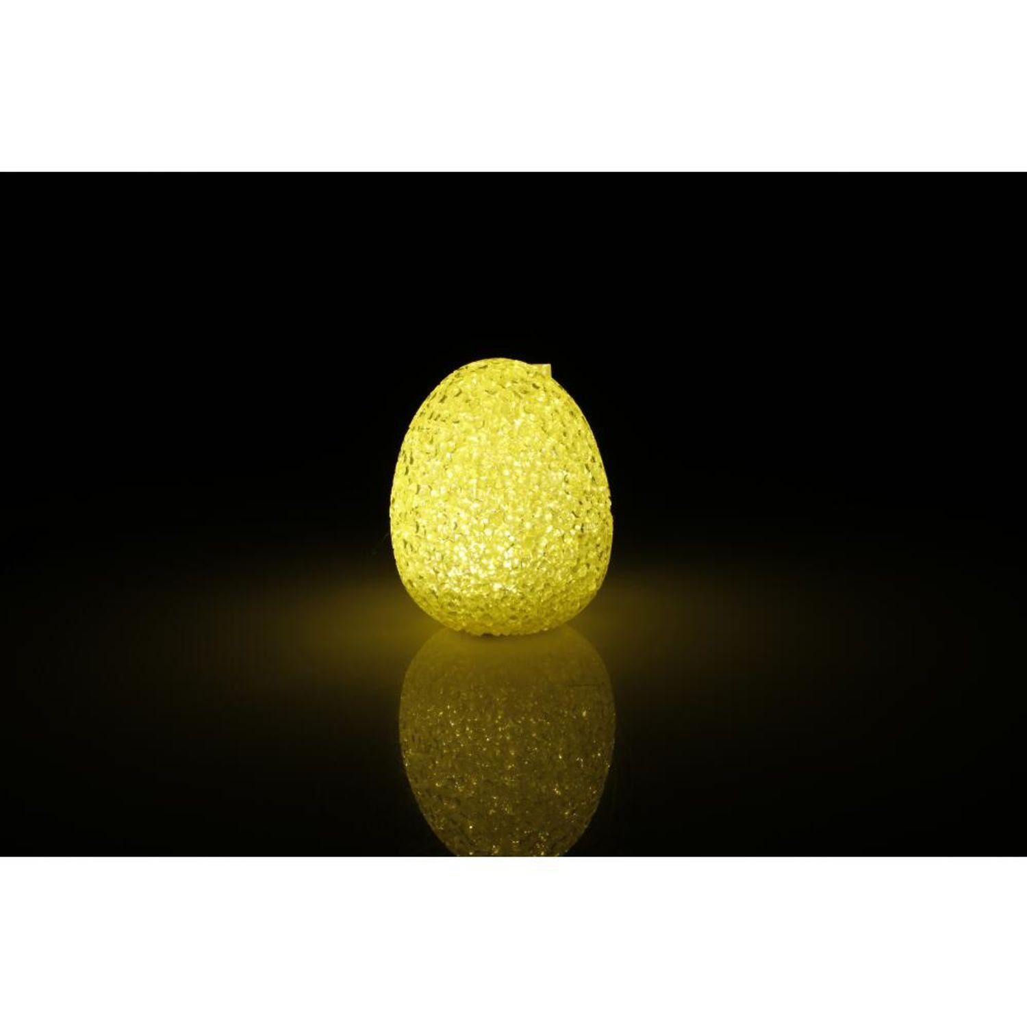 Dekofigur wohnen 12x Ostereier H:9cm Dekoration Haushalt LED-Osterei Ostern Ambi BURI