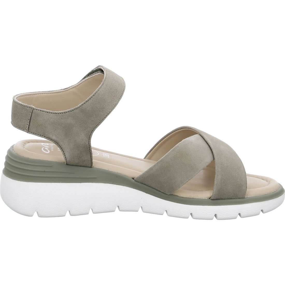 Ara Ara Schuhe, Sandalette Damen 045172 grün Rimini Sandalette - Rauleder