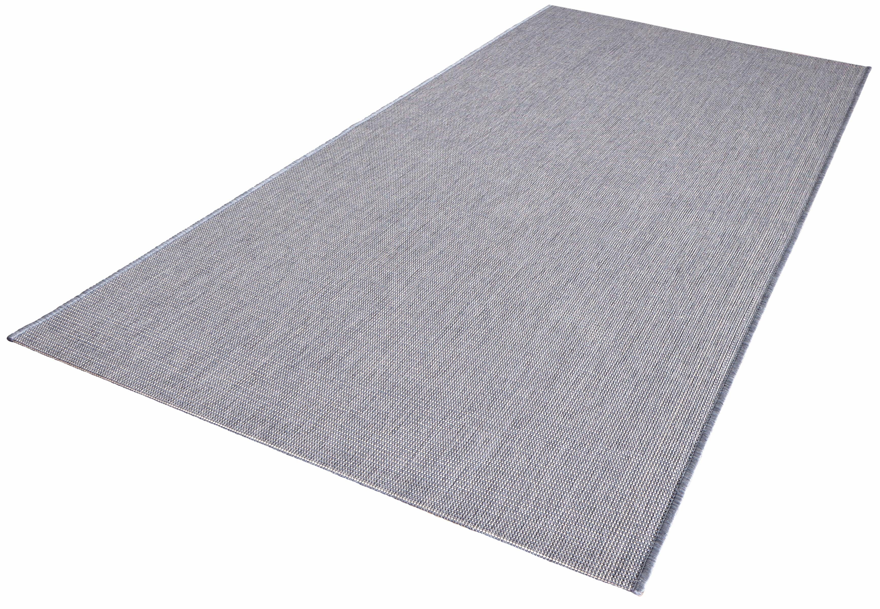 Läufer Match, NORTHRUGS, rechteckig, Höhe: 8 mm, In-& Outdoor, Kurzflor, Teppich, Modern, Unifarben, Wohnzimmer, Balkon blau