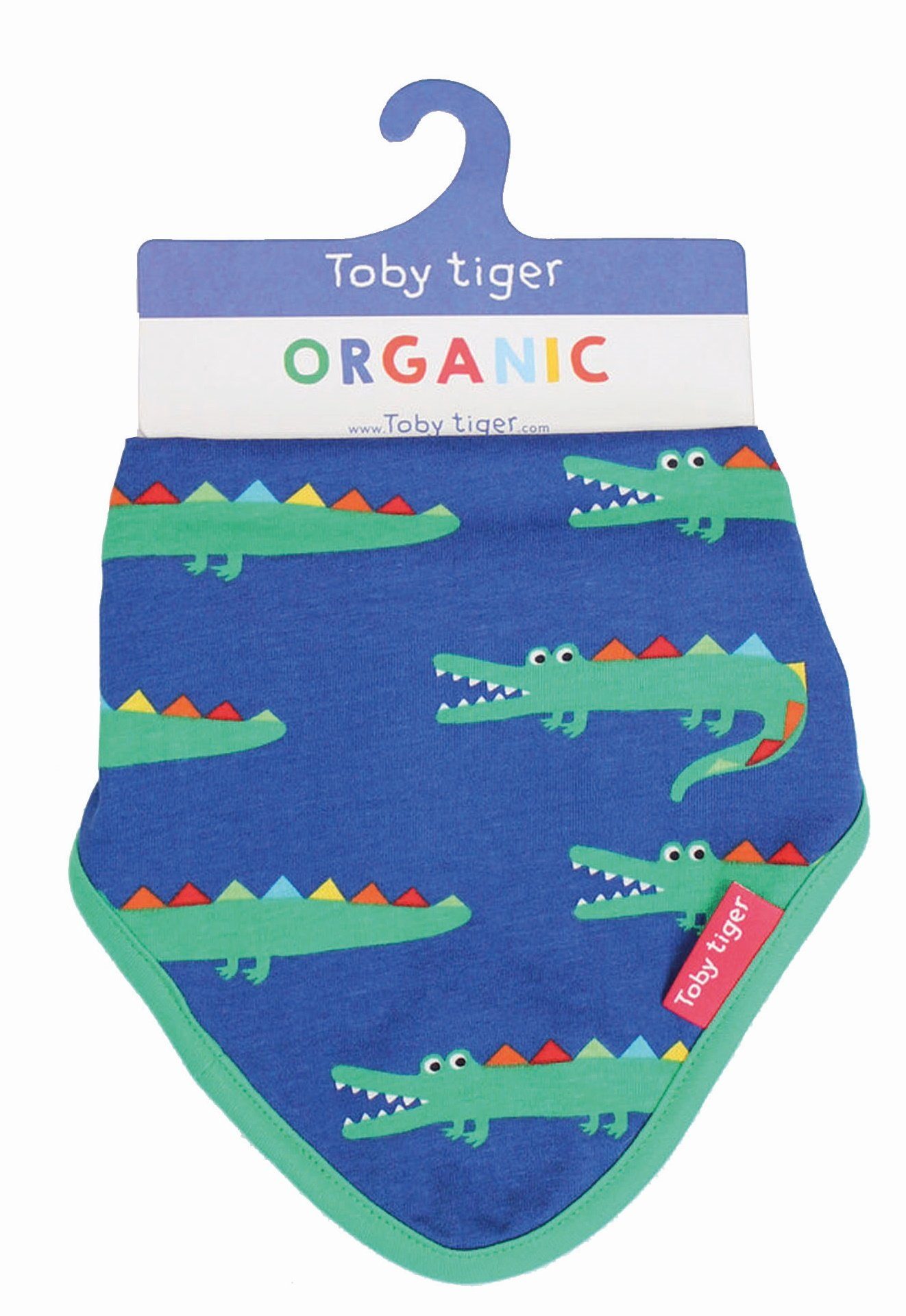 Toby Tiger Dreieckstuch Dreieckstuch mit Krokodil Print