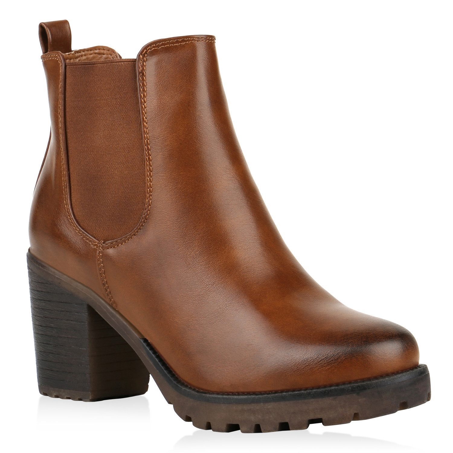 VAN HILL 77276 Chelseaboots Damen Chelsea Boots Leicht Gefütterte Stiefelet günstig online kaufen