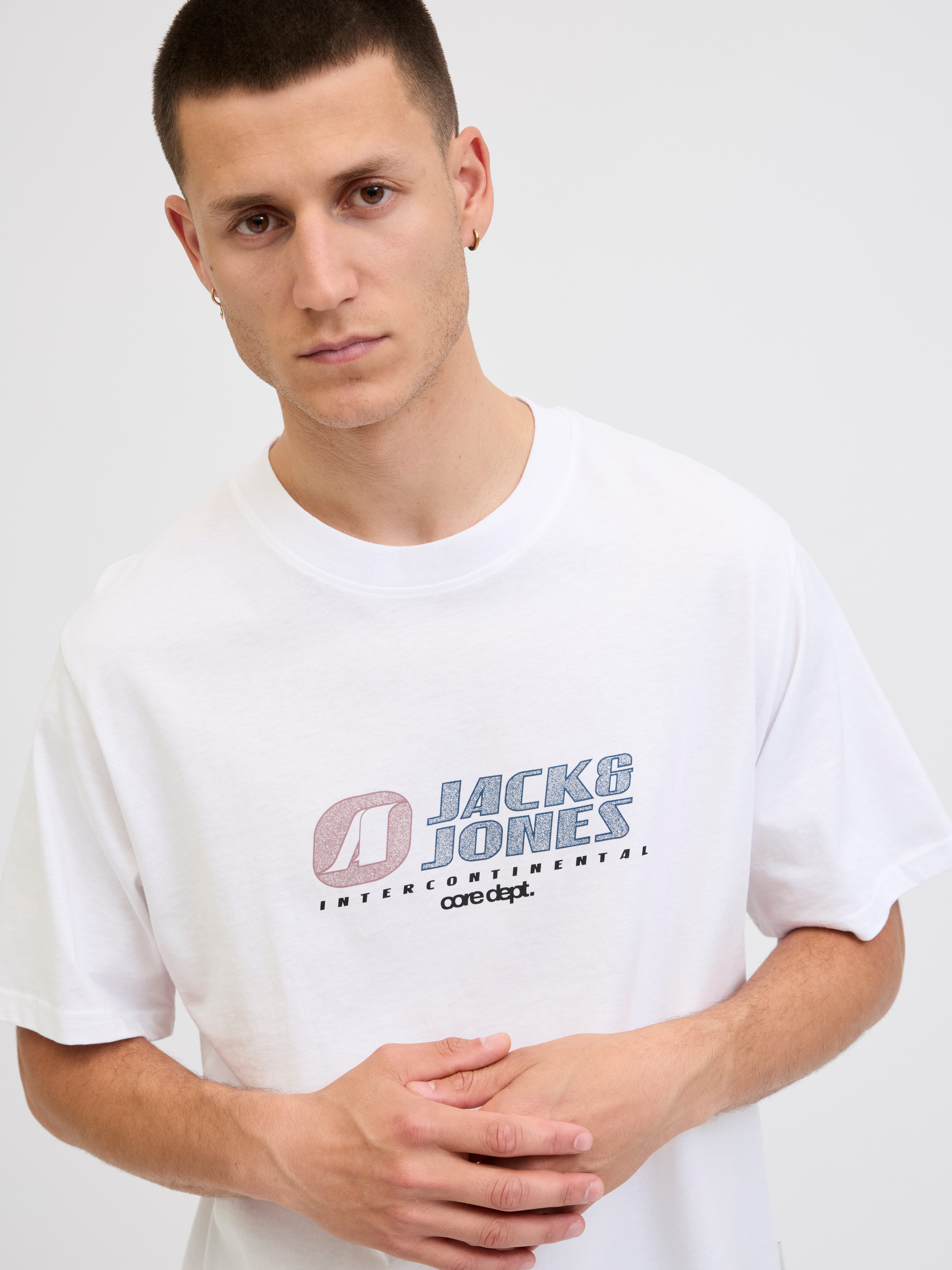 Jack & Jones T-Shirt JCOTIER FRONT PRINT TEE SS CREW NECK günstig online kaufen