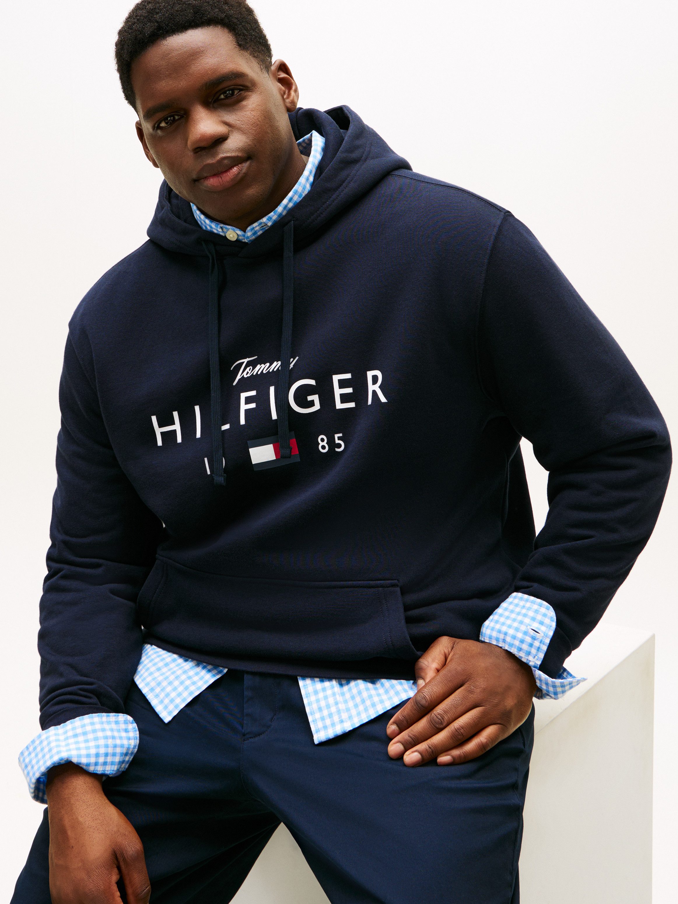 Tommy Hilfiger Big & Tall Hoodie BT-BRANDLOVE BIG HILFIGER mit Logo-Grafik, günstig online kaufen
