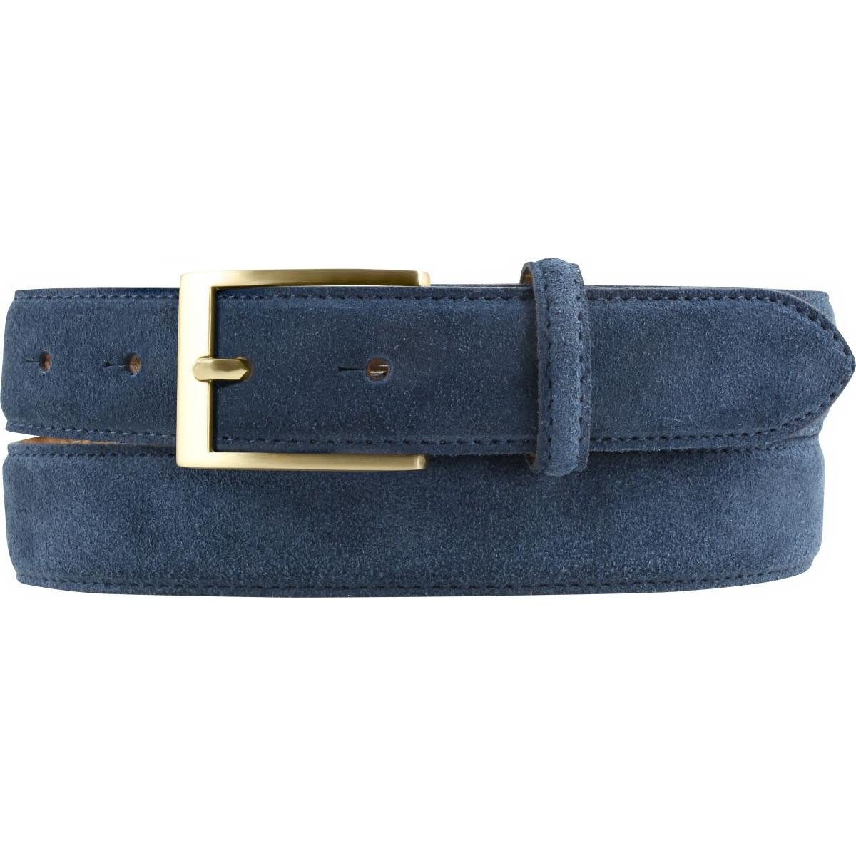 Ledergürtel Gürtel aus Veloursleder 3,0 cm - Velour-Ledergürtel für Herren 30mm -