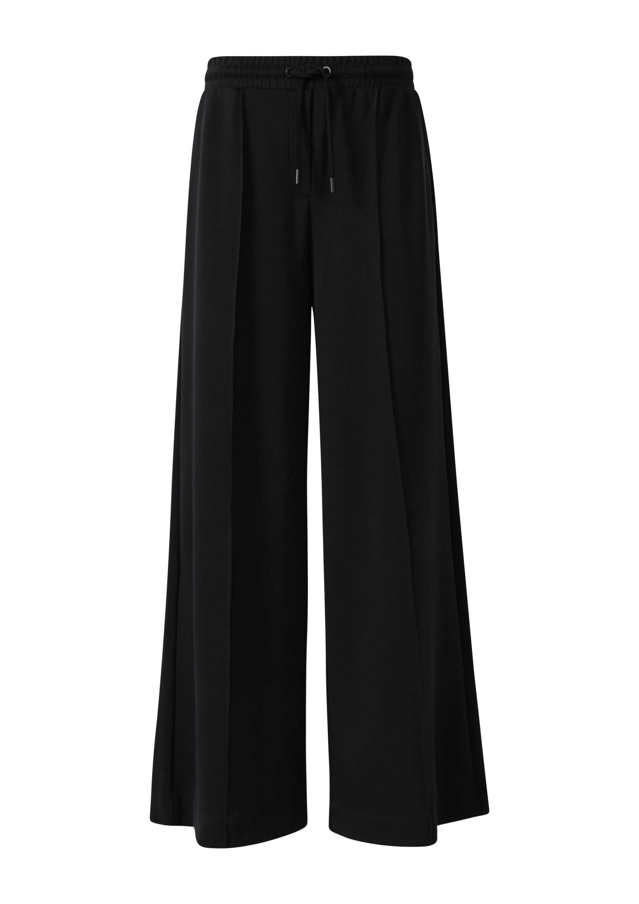 comma Chinos Hose Jogpants mit Wide Leg und Elastikbund