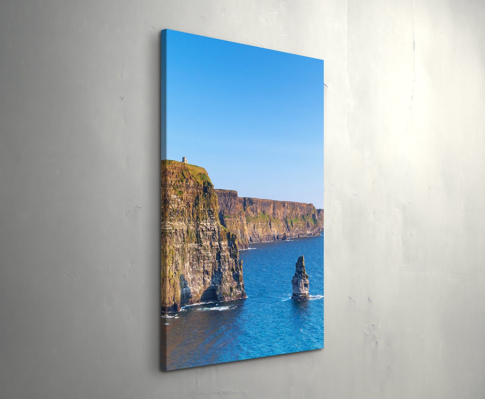 Sinus Art Leinwandbild Steilküste in Irland - Leinwandbild