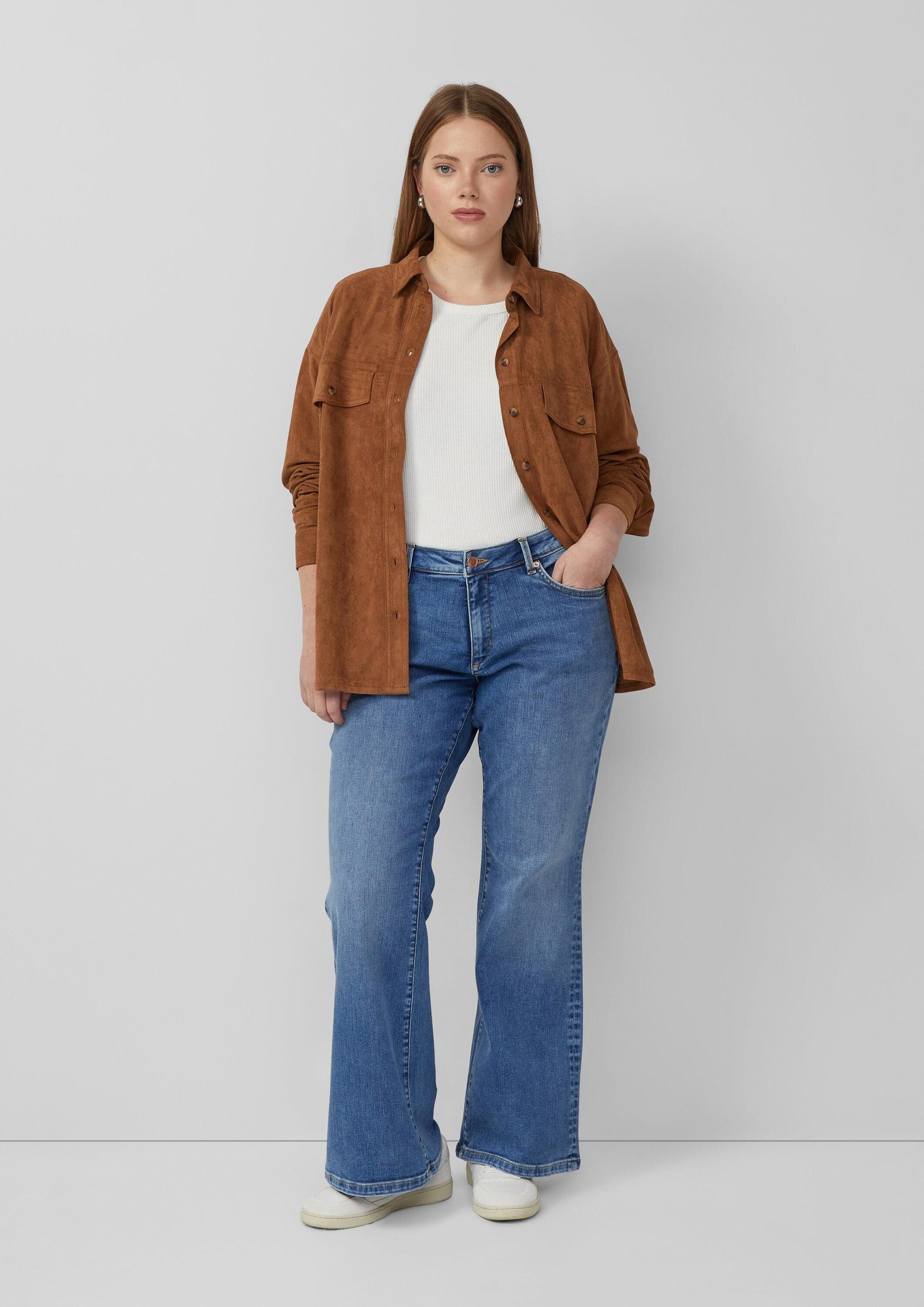 QS Bootcut-Jeans Jeans-Hose Jeans / Slim Fit / Mid Rise / Flared Leg