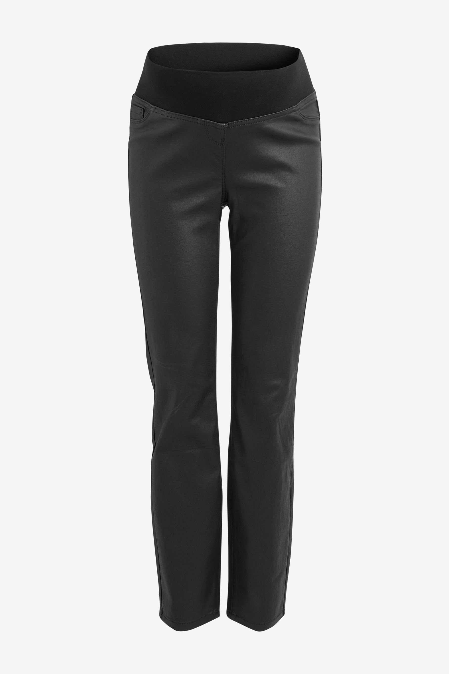 Next Umstandsjeans Beschichtete Straight Leg Jeans (1-tlg)