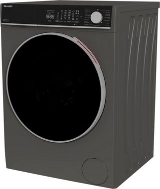 Sharp Waschmaschine ES-MNFL814CAA-DE, 8 kg, 1400 U/min, Microfiber-Filter gegen Mikroplastik-Partikel