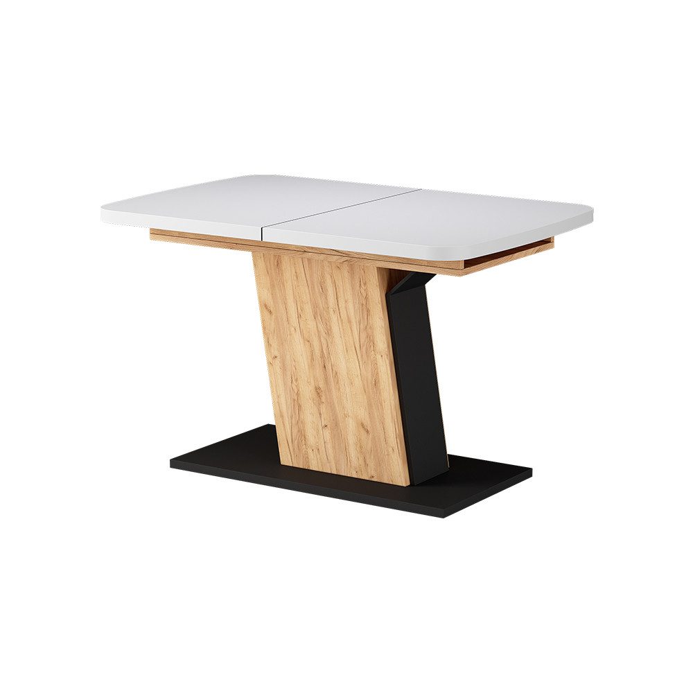 Vicco Esstisch Fenaro, Weiß/Schwarz/Goldkraft Eiche/Schwarz, 120 günstig online kaufen