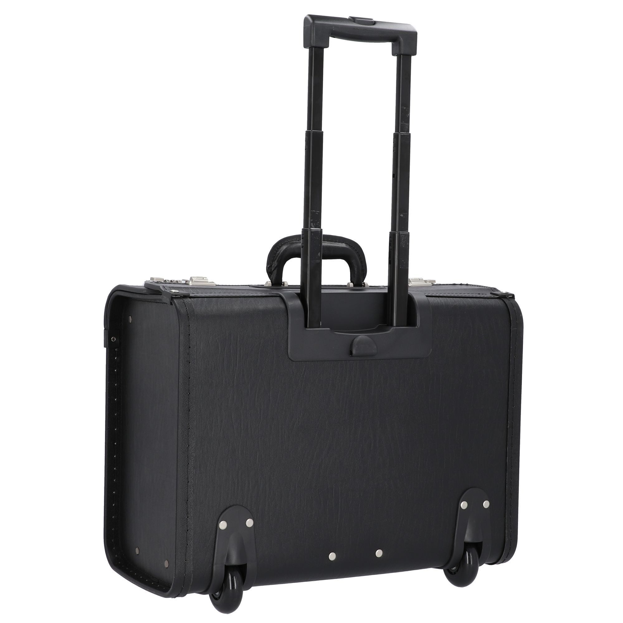 Alassio® Pilotenkoffer, 2 Rollen, Kunstleder