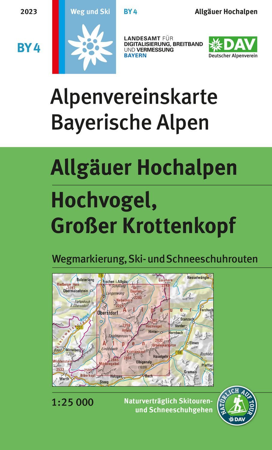 Allgäuer Hochalpen, Hochvogel, Krottenkopf Topographische Karte 1:25.0 / diverse