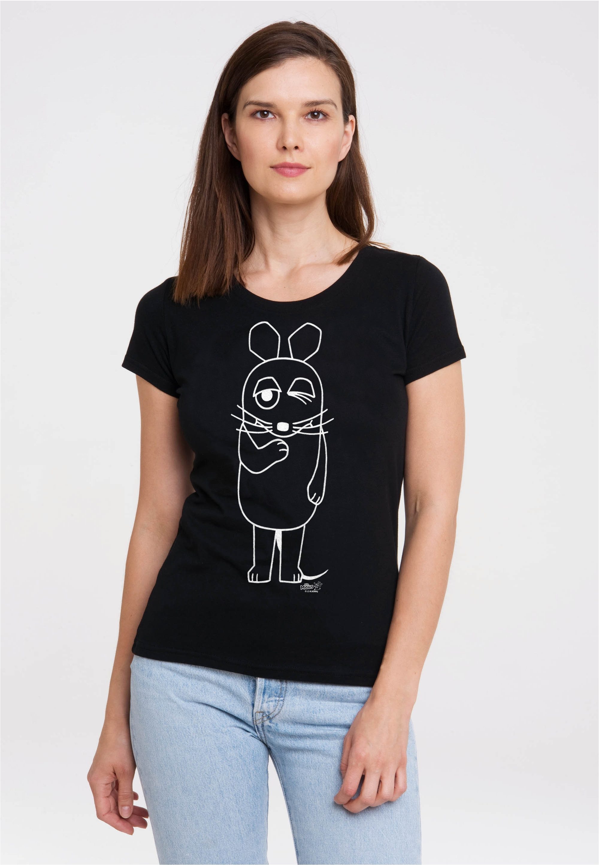 LOGOSHIRT T-Shirt Maus mit coolem Print