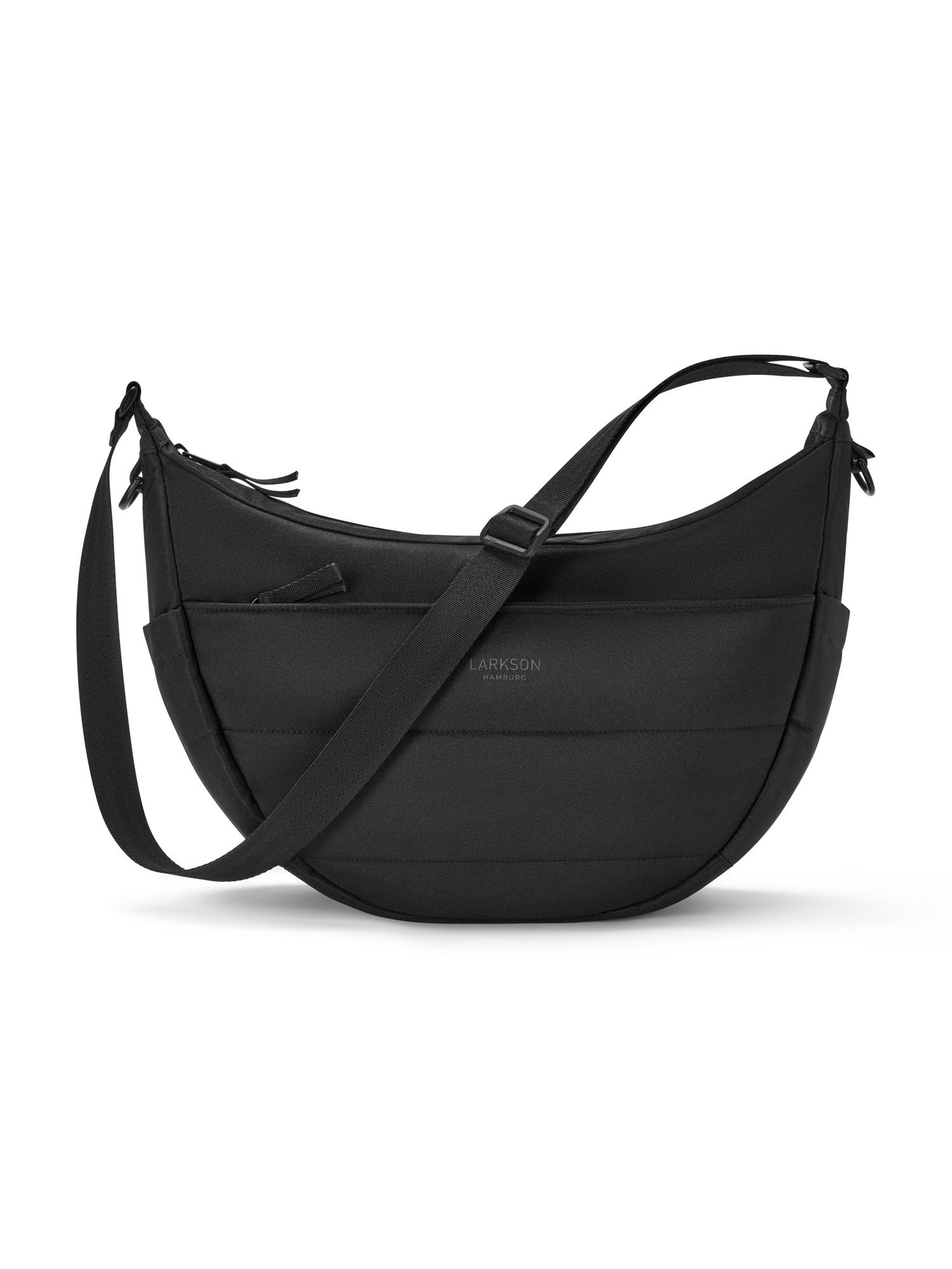 LARKSON Umhängetasche Emma Half Moon Bag, Puffer Halbmondtasche mit vielen Fächern