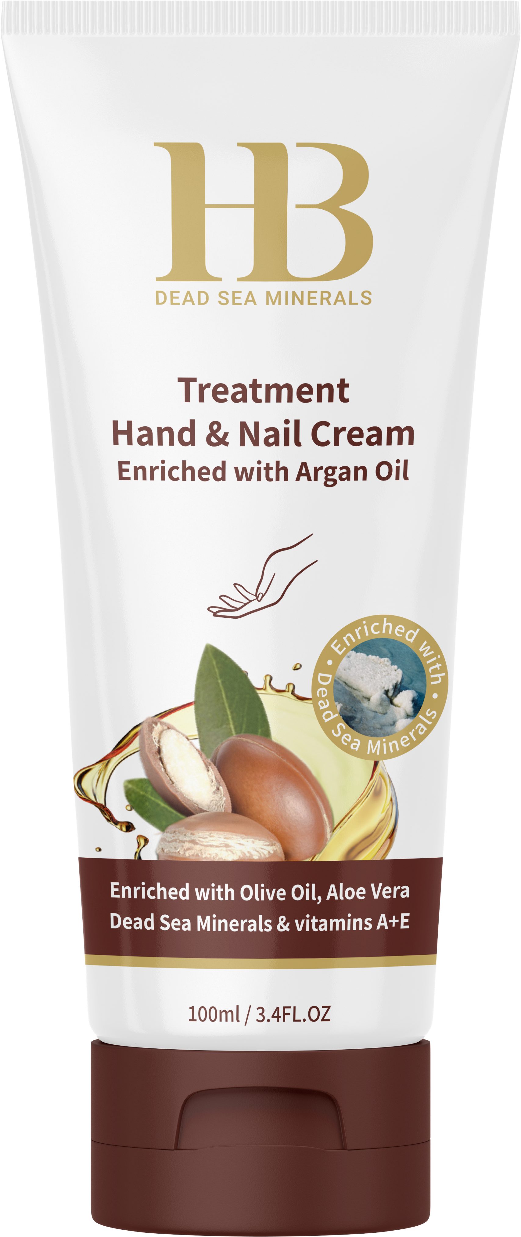 H.B. Dead Sea Minerals Handcreme Health&Beauty Hand & Nagelcreme Arganöl Pflegecreme 100ml