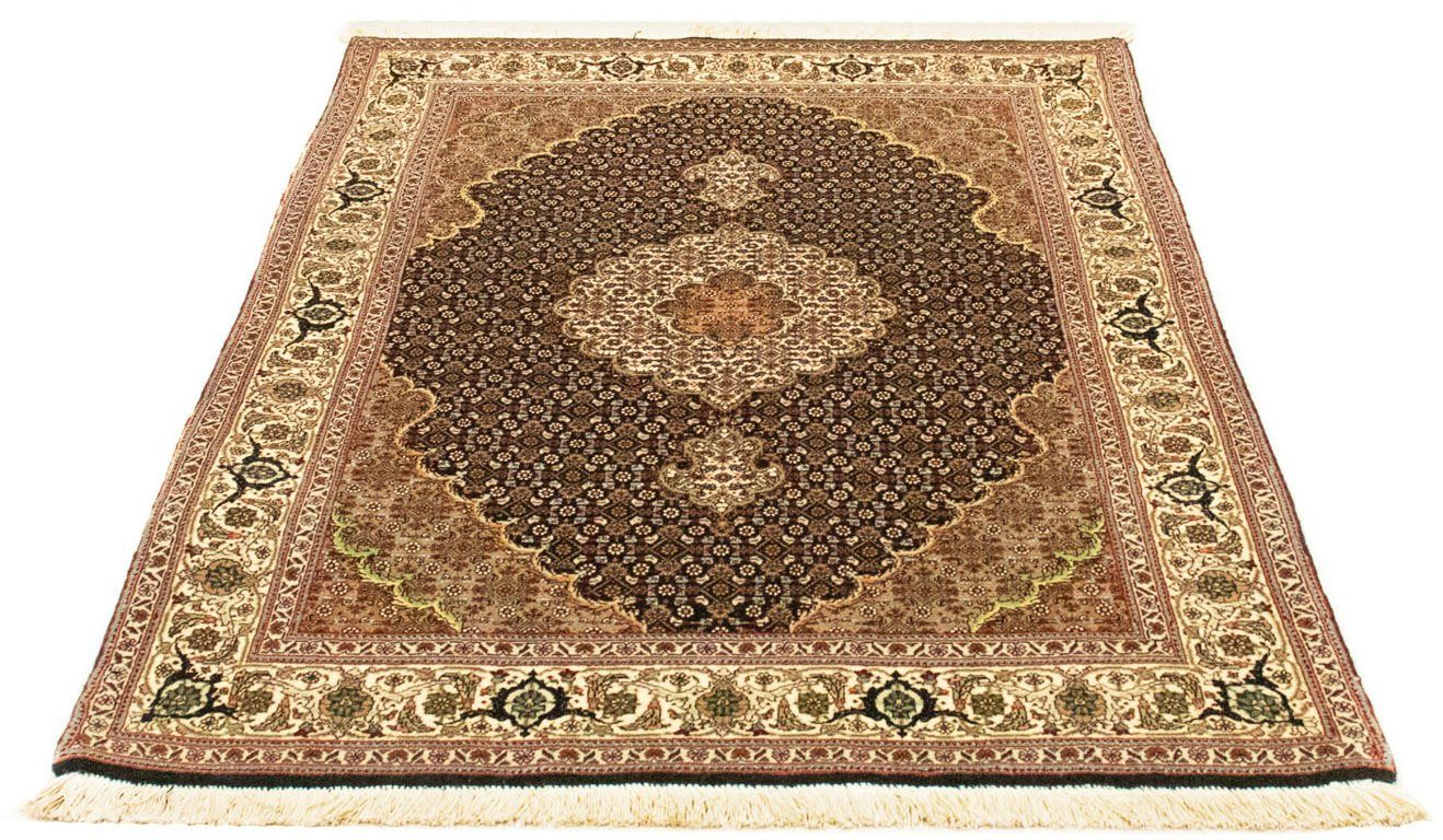 Orientteppich Perser - Täbriz - Royal - 150 x 105 cm - dunkelblau, morgenland, rechteckig, Höhe: 7 mm, Wohnzimmer, Handgeknüpft, Einzelstück mit Zertifikat