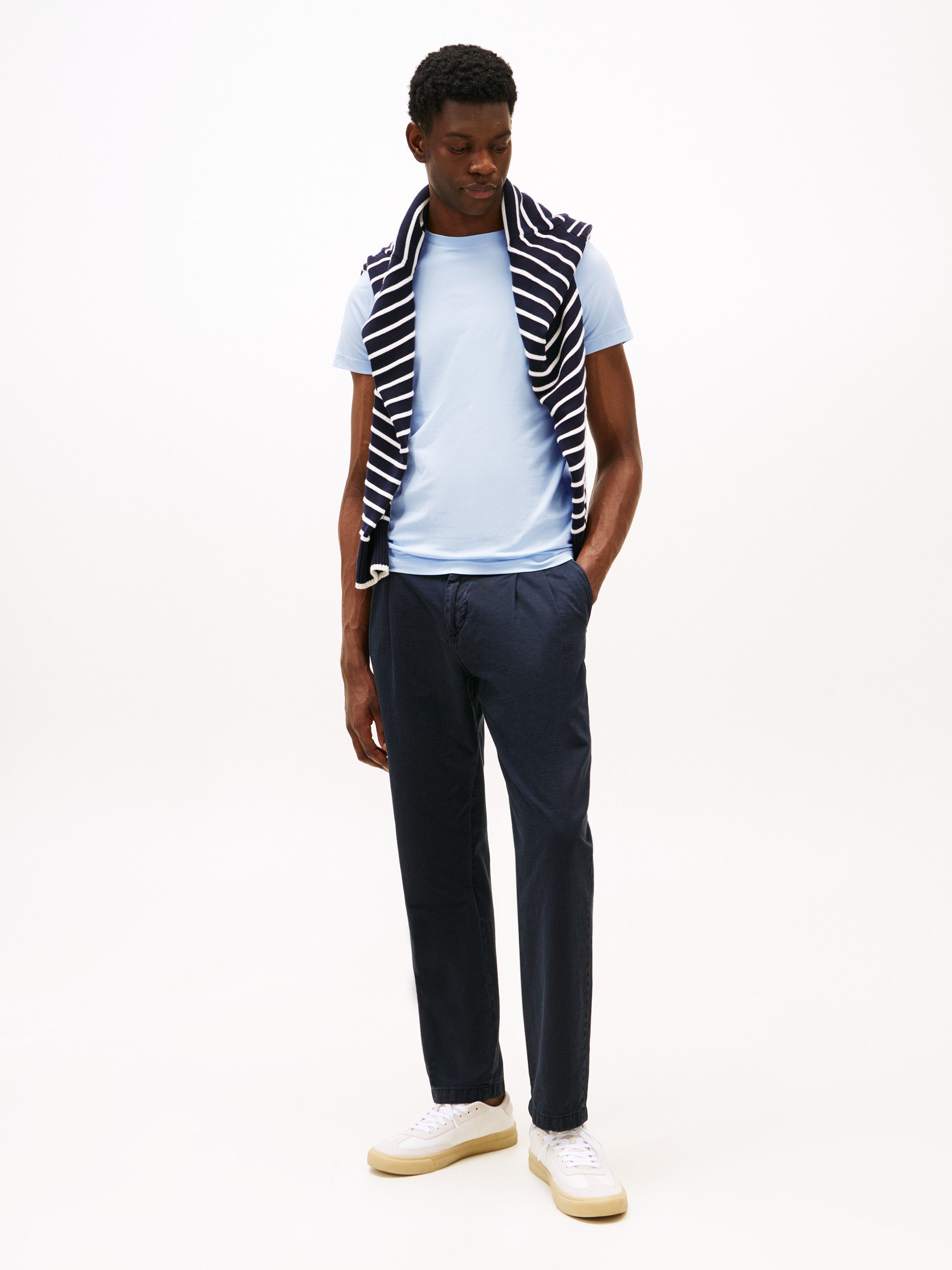 Tommy Hilfiger T-Shirt STRETCH SLIM FIT TEE mit Rundhalsausschnitt – Bild 4 von 5