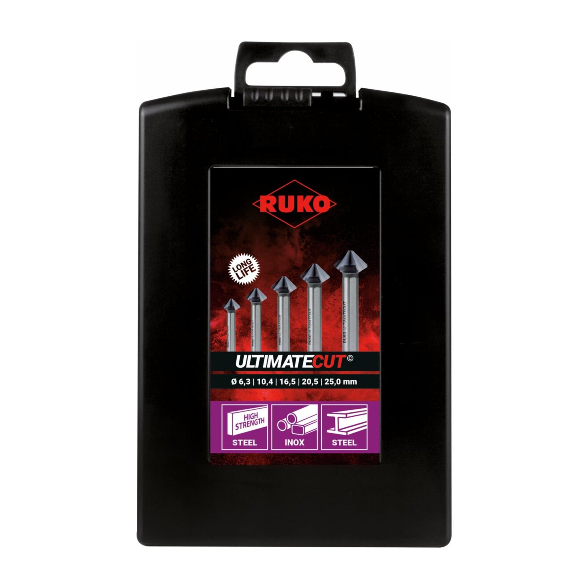 Ruko Kegelsenker RUKO Kegel- und Entgratsenker-Satz ULTIMATECUT DIN 335 Form C 90 Grad