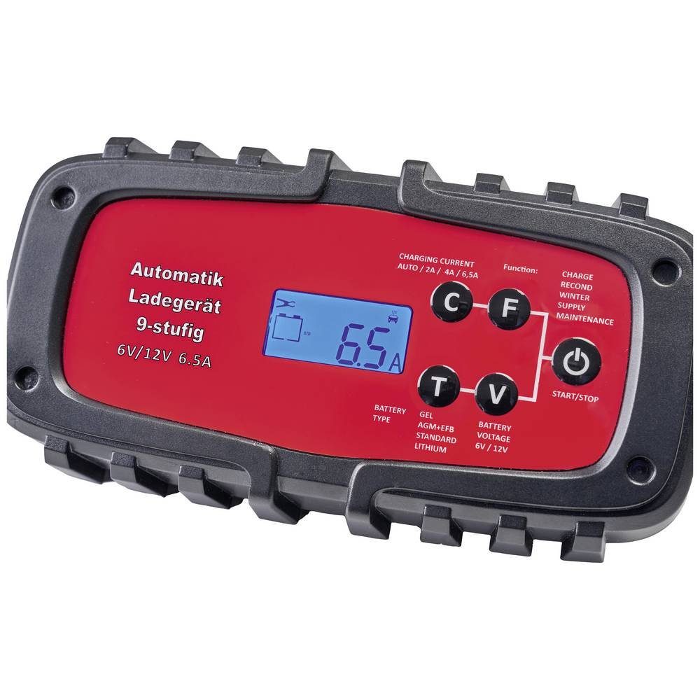 6.5A Batterieladegerät vollautomatisch 6/12V Autobatterie-Ladegerät