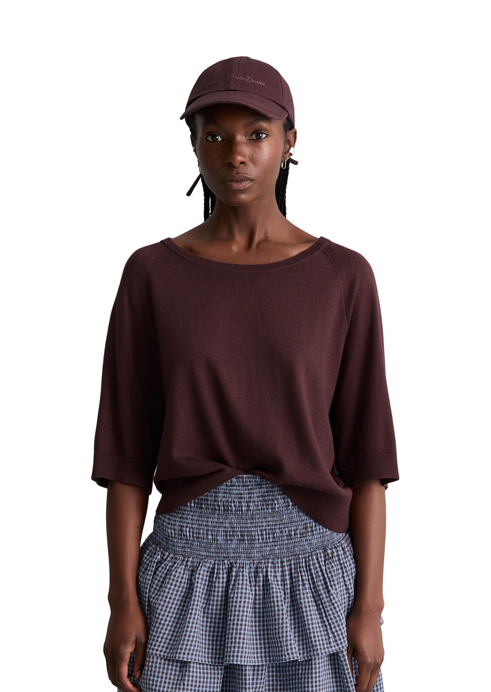 Marc O'Polo DENIM Strickpullover aus weichem Organic-Cotton-Modal-Mix
