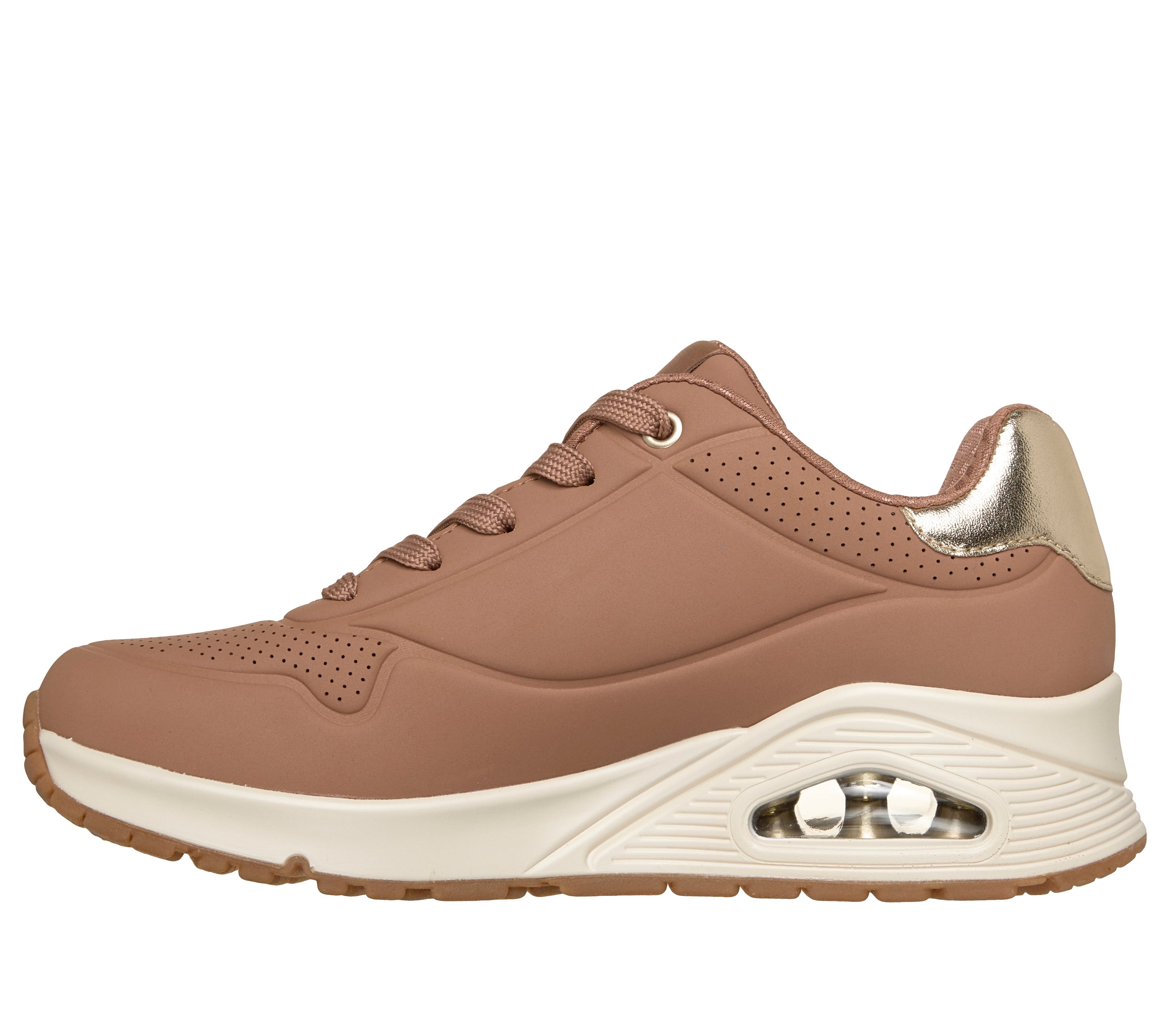 Skechers UNO GOLDEN AIR Sneaker Freizeitschuh, Halbschuh, Schnürschuh mit Metallic-Einsatz – Bild 5 von 5