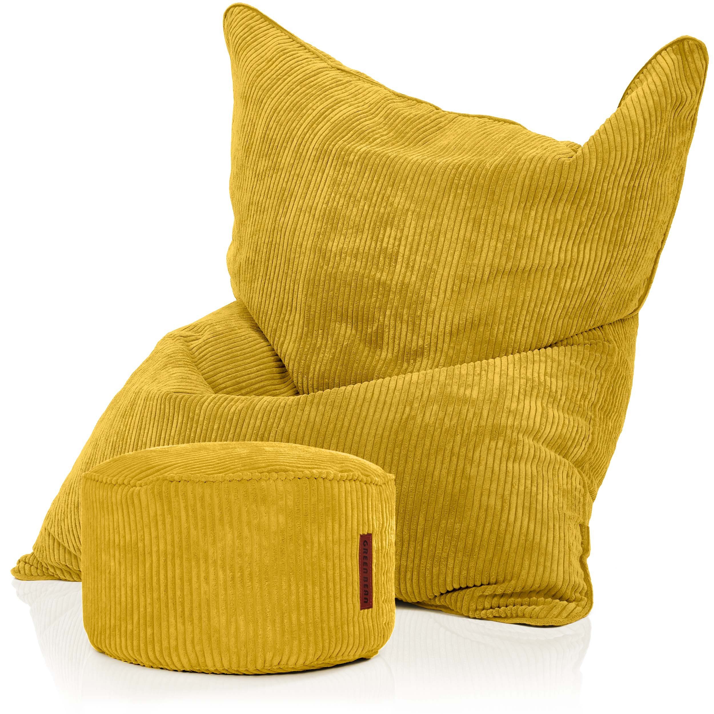 Sitzsack Square Cord + Pouf