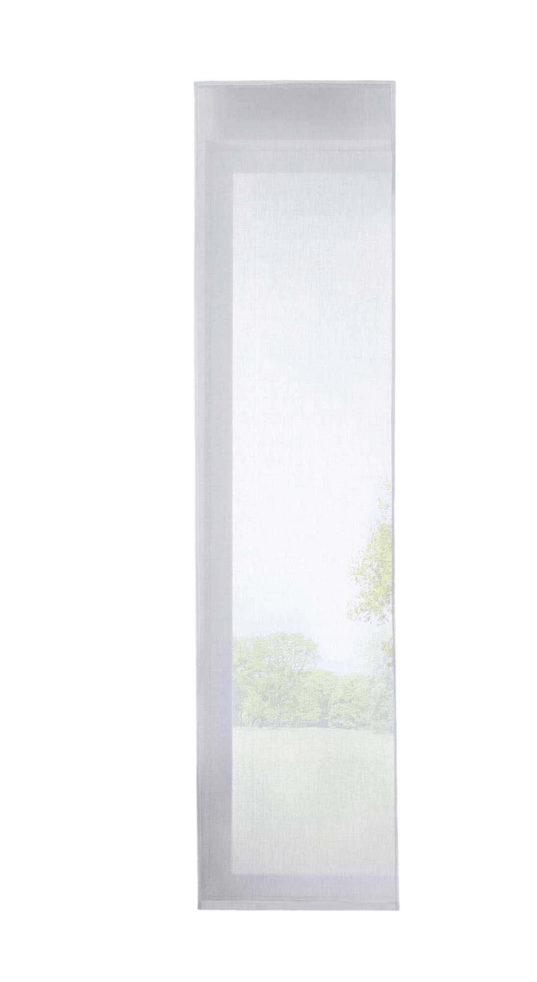 Gardinenbox Schiebegardine (1 St), Kräuselband, halbtransparent, Voile, Flächenvorhang »Nizza« Baumwoll-Voile 2019032
